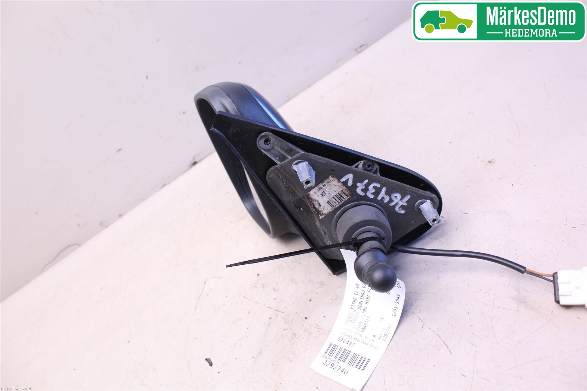 Citroen BERLINGO  03-07 Speil V M-Innvjustering
