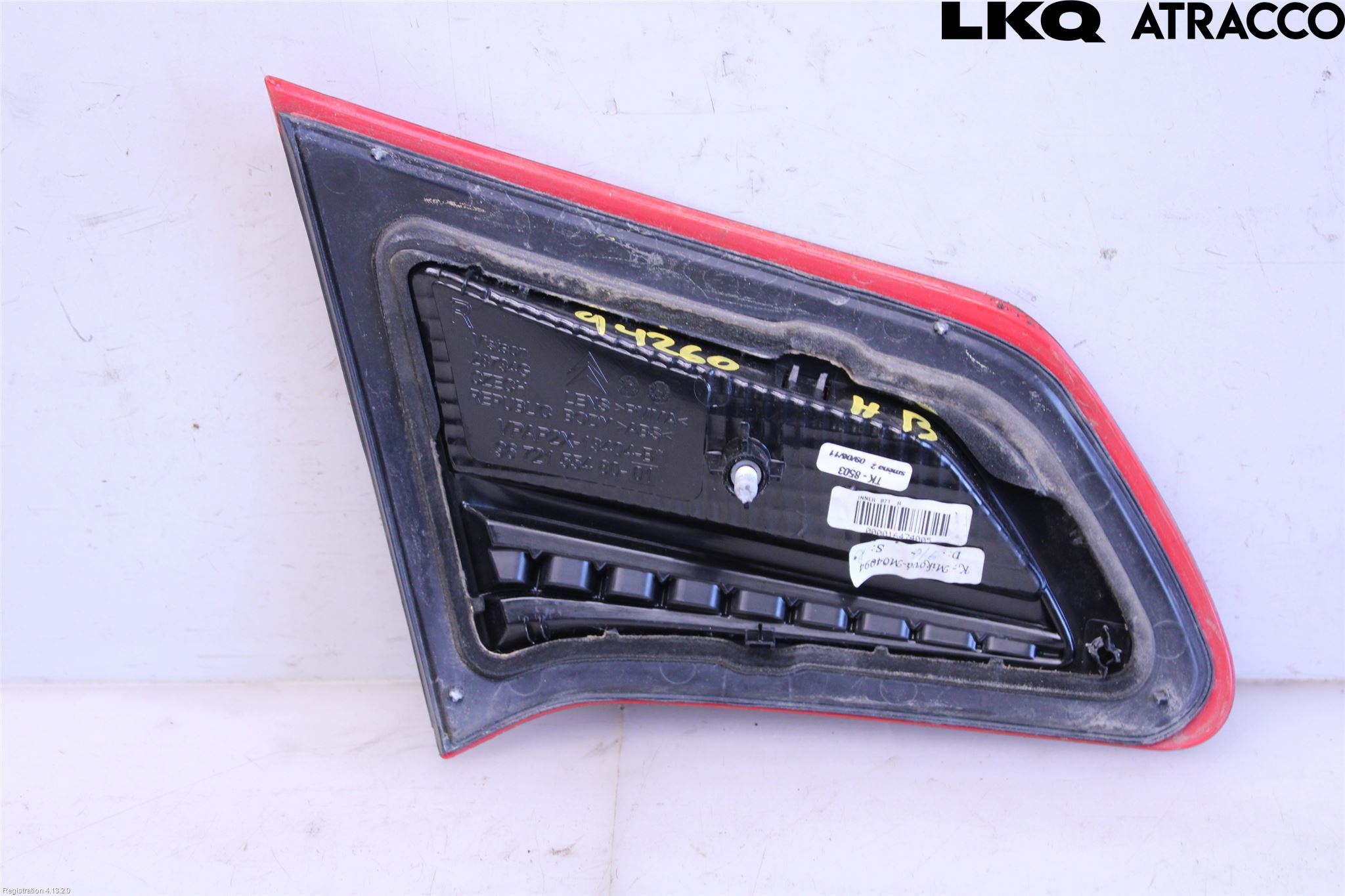 Citroen C4 II 11-18 Baklykt Høyre  På Luke(Indre)
