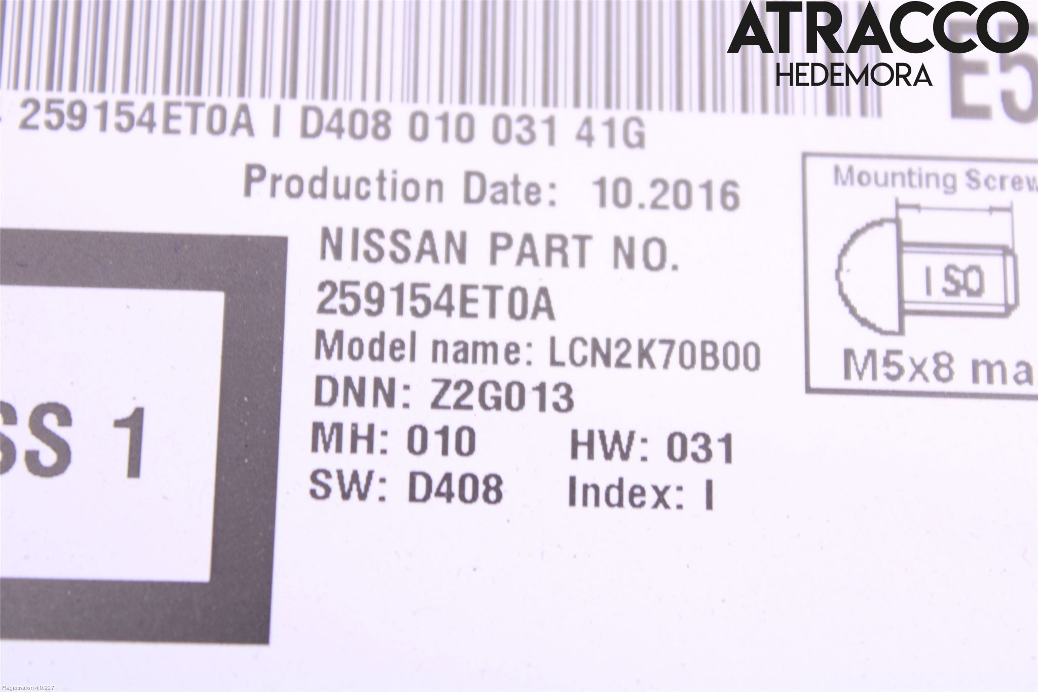Nissan X-TRAIL 14-21 Stereo Radio Med Cd
