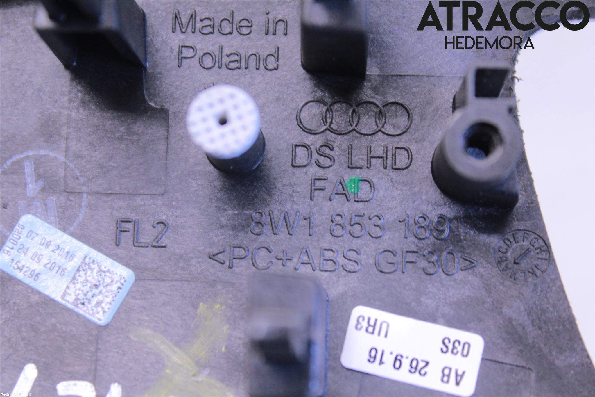 Audi A4/S4 B9 16-19 Innr Dekor Instrbord