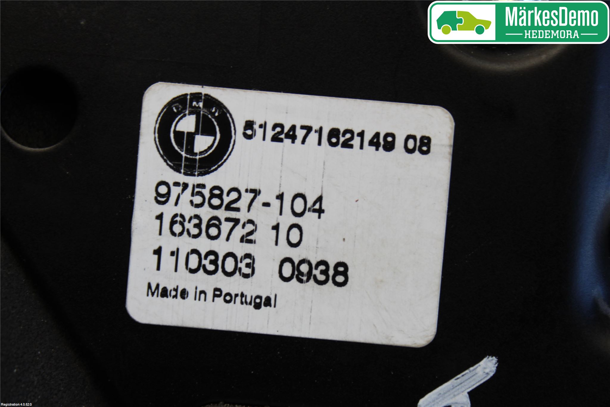 BMW X5 E70 07-13 Bakluke Handtak Indre