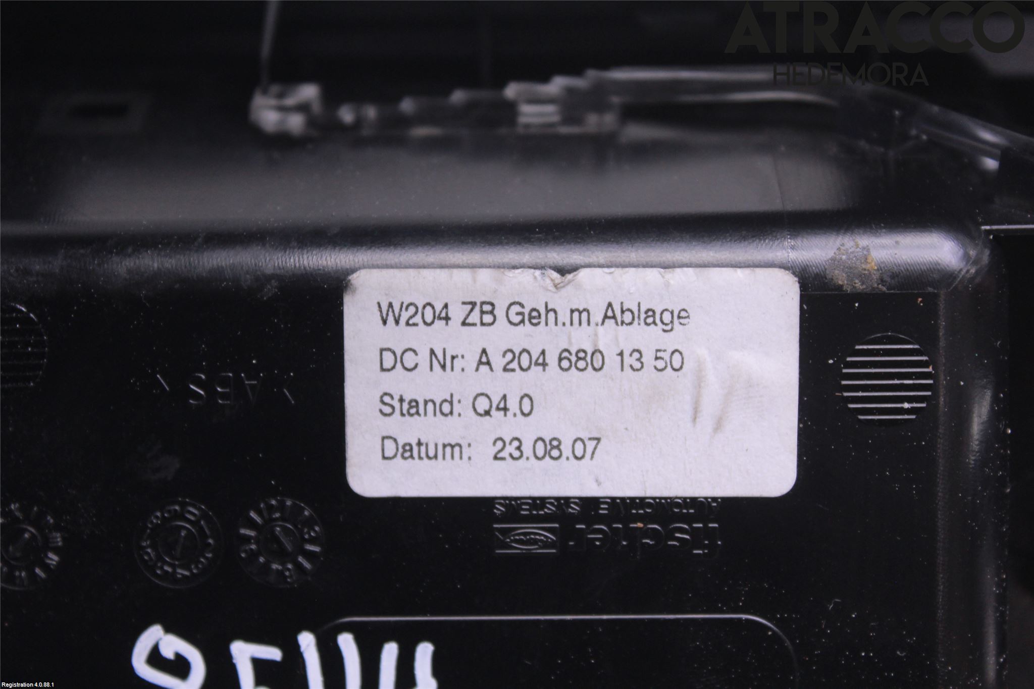 Mercedes-Benz MB C-KLASS (W204) 07-15 Innr Oppbevaringsrom