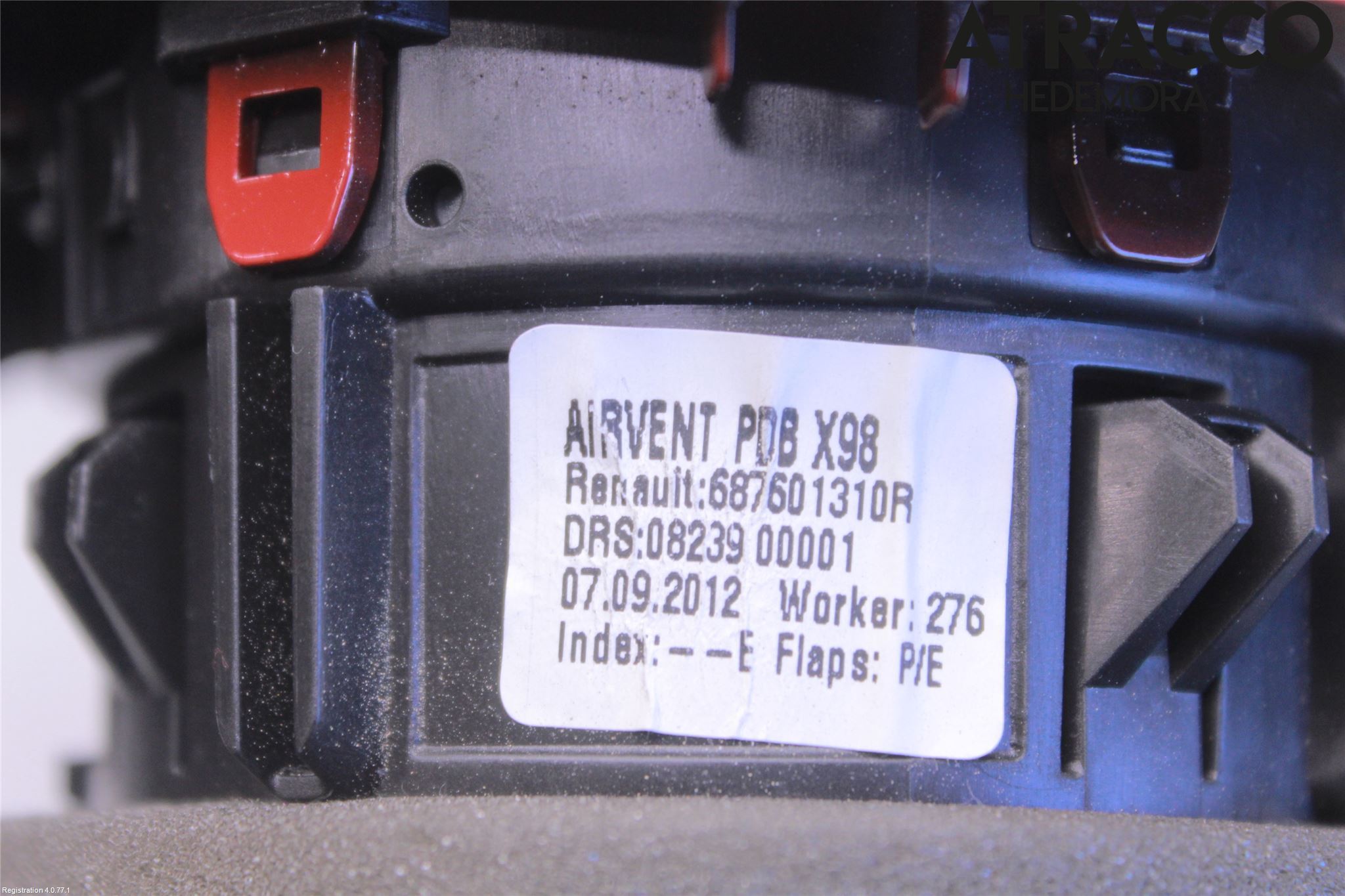 Renault CLIO IV 12-16 Dashbord Kanal - Dyse