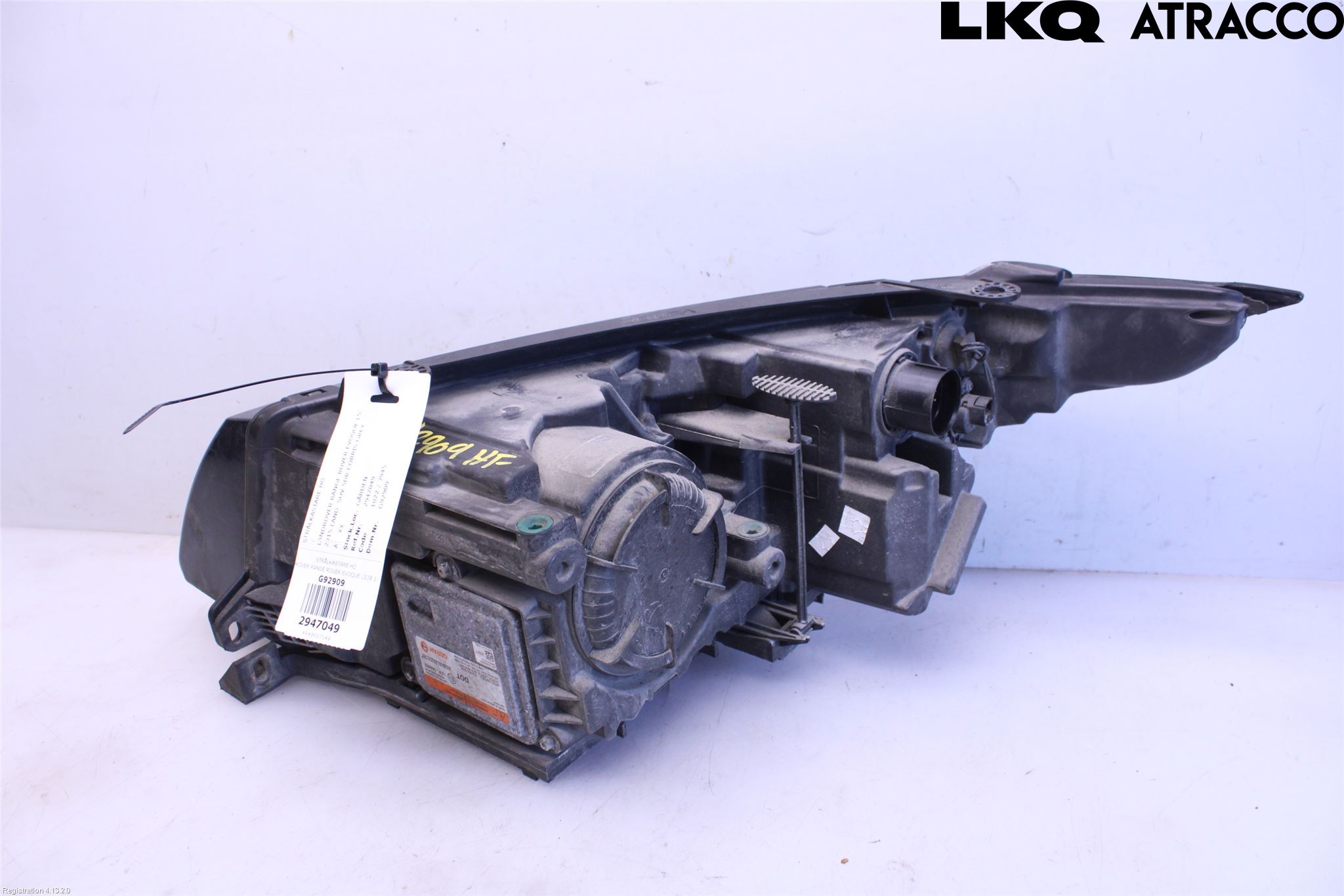 Landrover LAND ROVER RANGE ROVER EVOQUE (L538) 11-18 Frontlykt Høyre