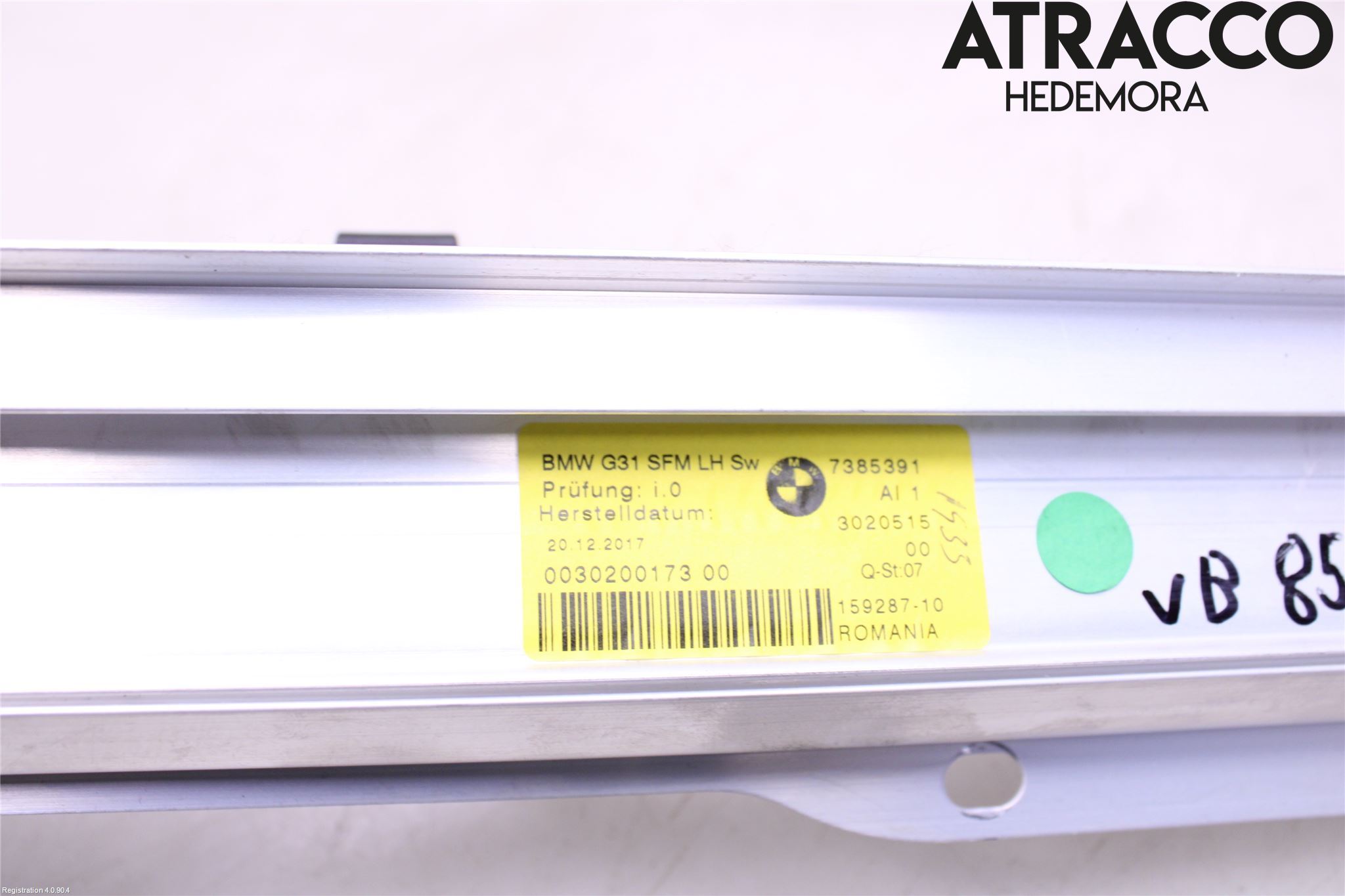 BMW 5 G30/G31/F90 17-23 Innr Innsyn Beskytelse Stv