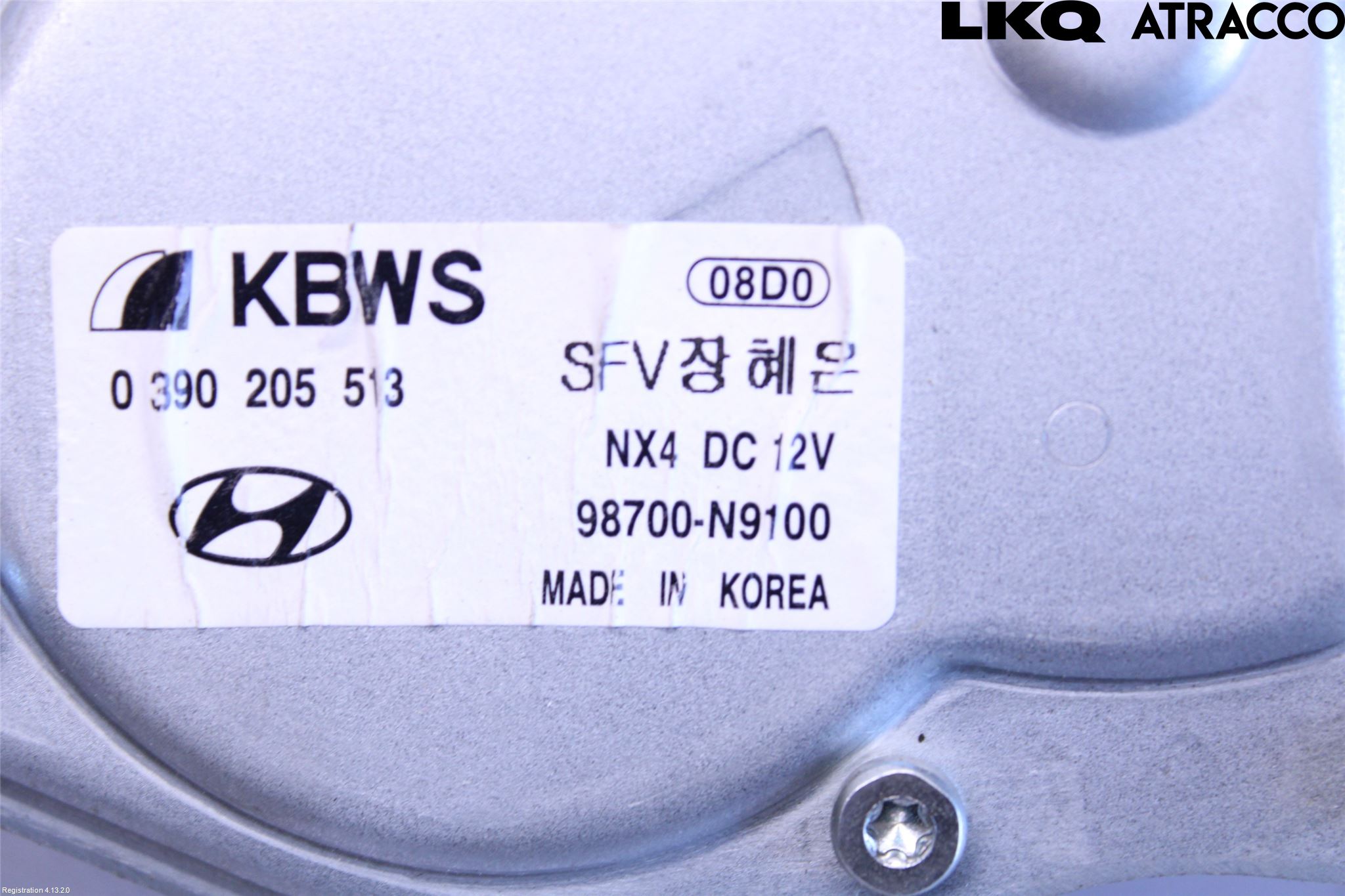 Hyundai TUCSON 05- Viskerarm Bakrute