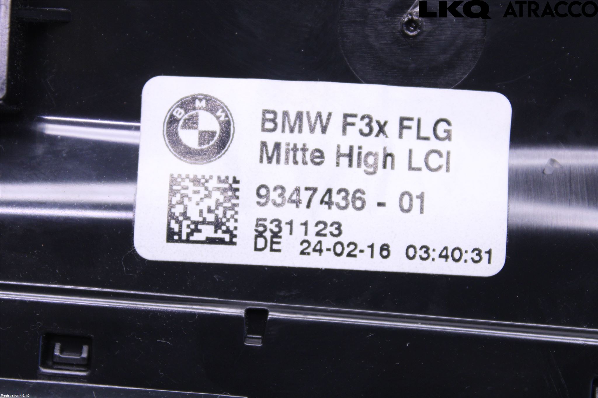 BMW 3 F30/F31/F80 12-19 Dashbord Kanal - Dyse
