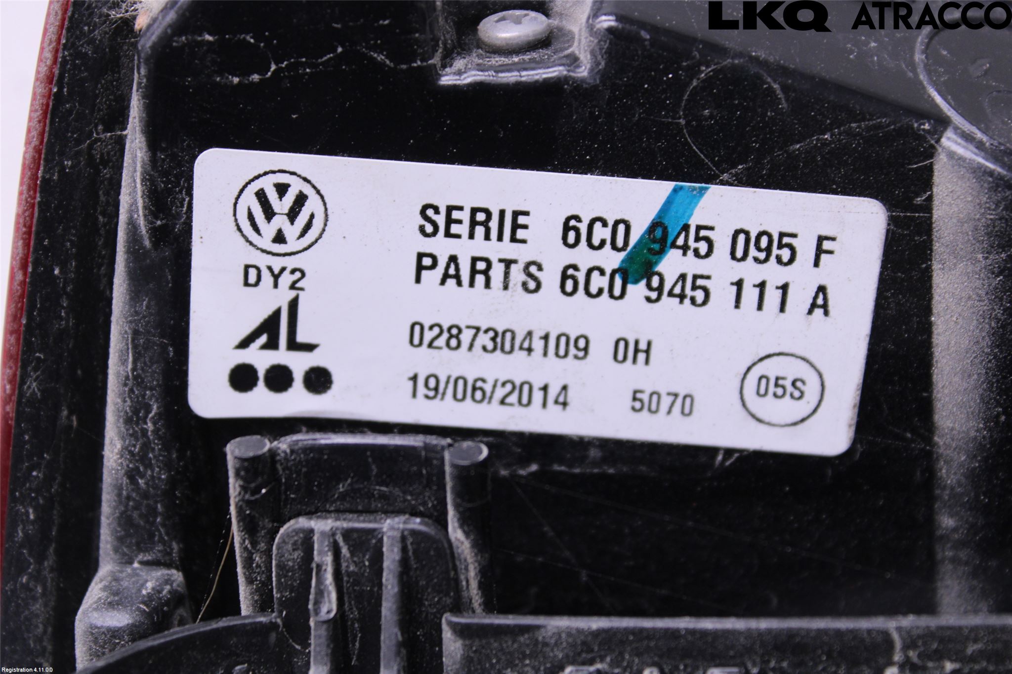 Volkswagen VW POLO 10-17 Baklykt Venstre