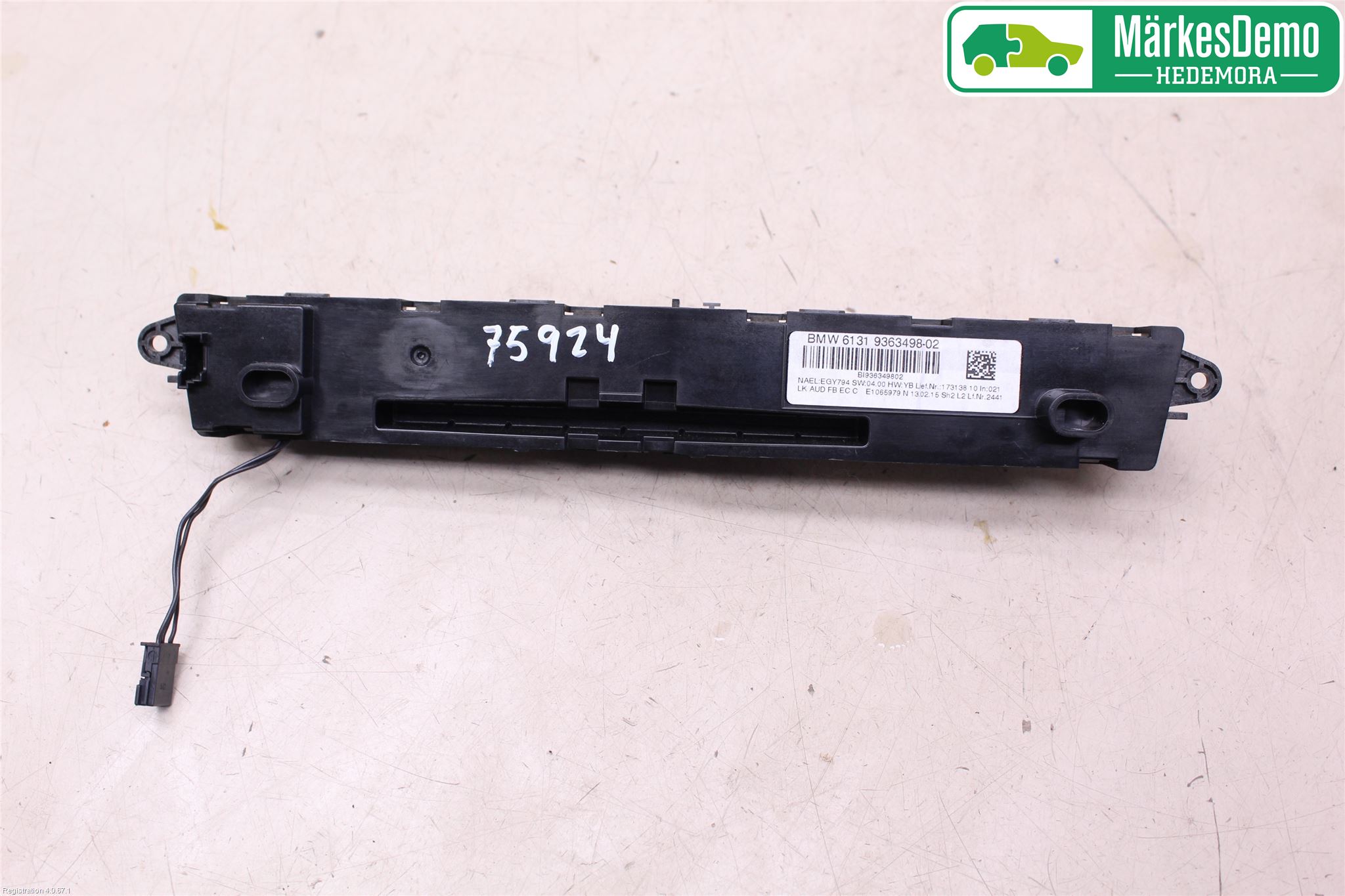 BMW 3 F30/F31/F80 12-19 Stereo Radio Med Cd