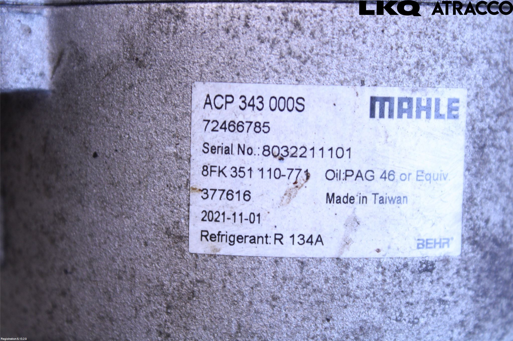 BMW 3 E46      98-05 Varme Ac Kompressor