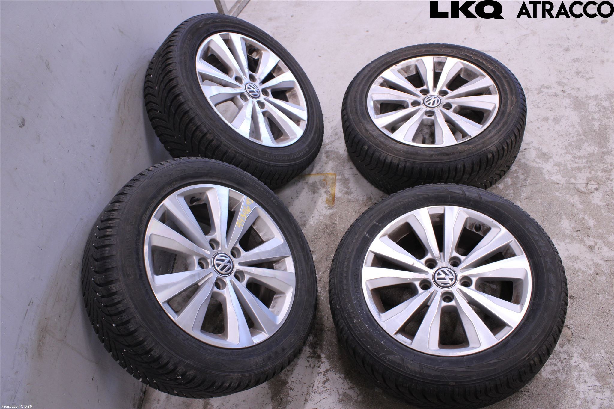 Volkswagen VW GOLF / E-GOLF VII 13-20 Dekk Vinter På Alu Felg 4Stk