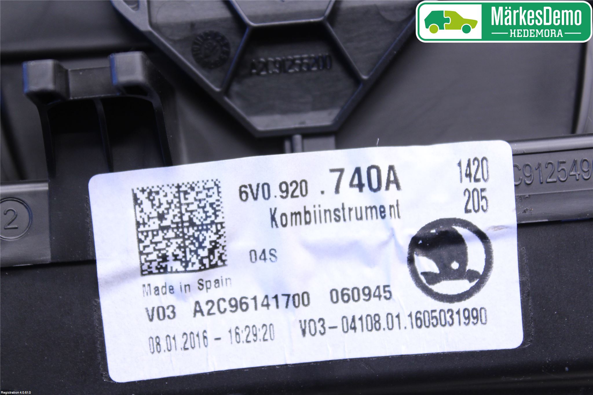Skoda FABIA 15-21 Instr Kombinert