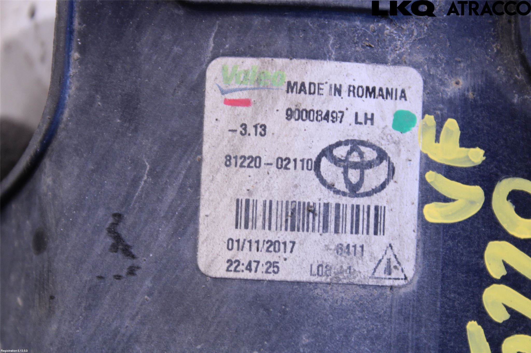 Toyota AURIS 13-19 Frontlykt-Kurve-Tåkelys