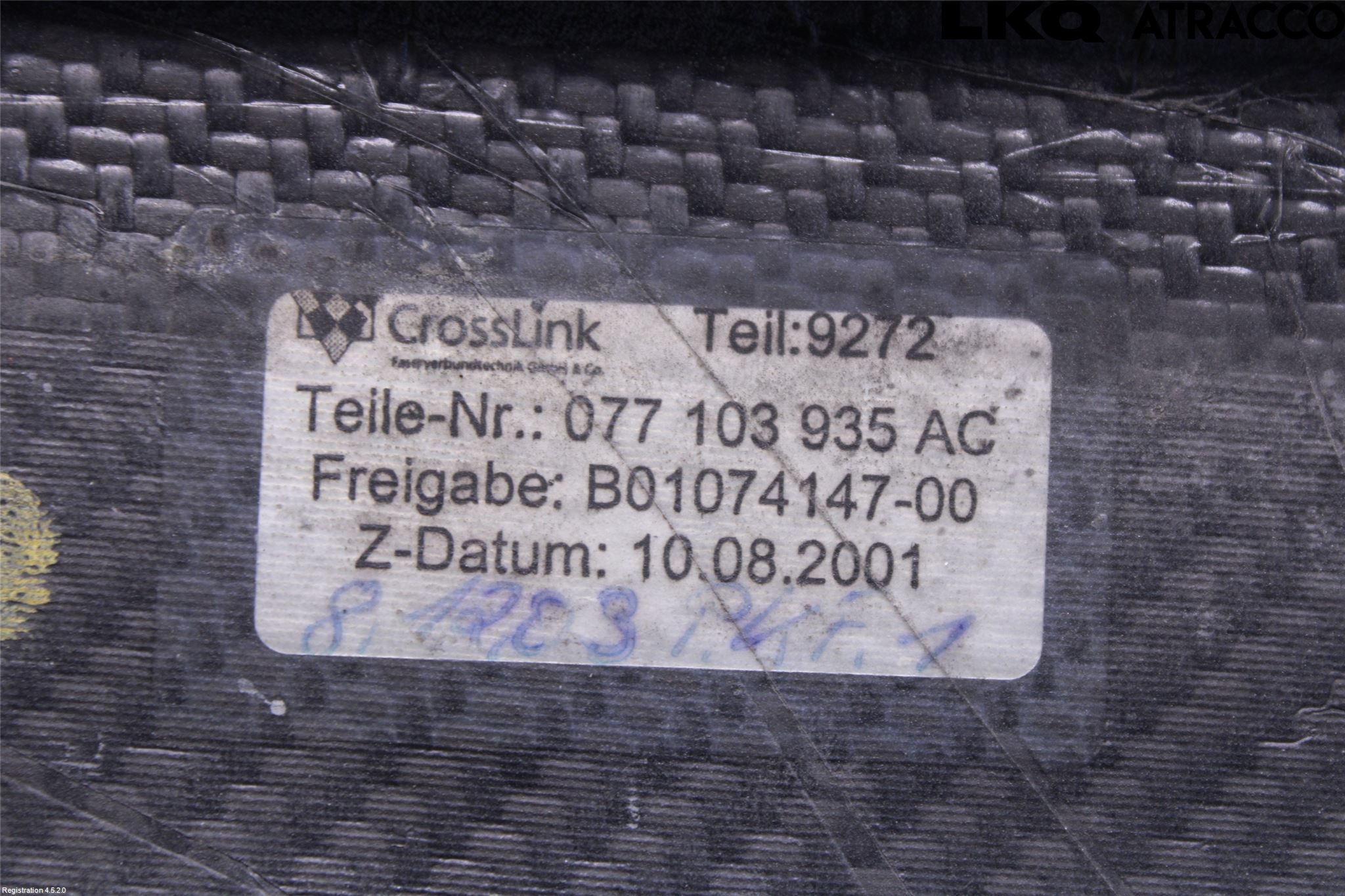 Audi A6/S6     97-05 Motor Deksel Over Motor