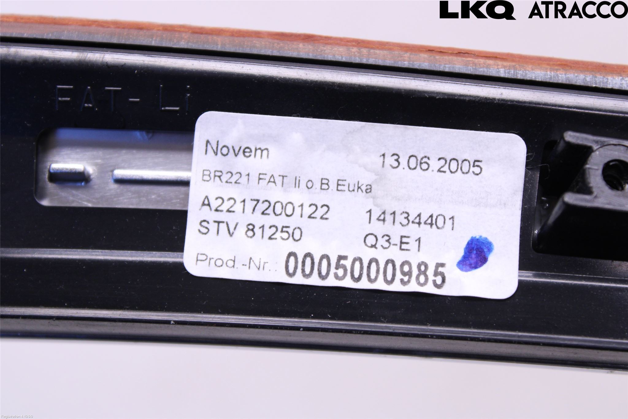 Mercedes-Benz MB S-KLASS (W221) 05-13 Dørtrekk Innlegg Venstre
