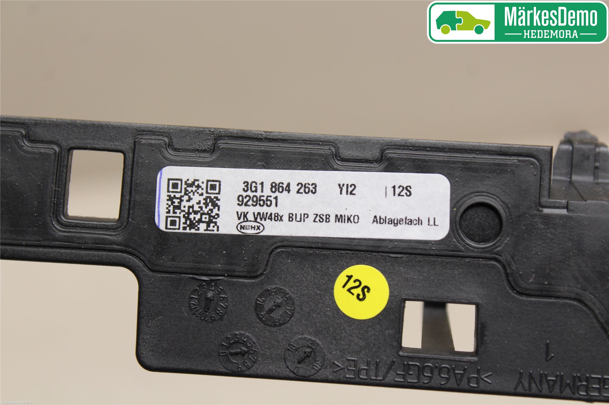 Volkswagen VW PASSAT 15-19 Instrumentkonsoll Midt