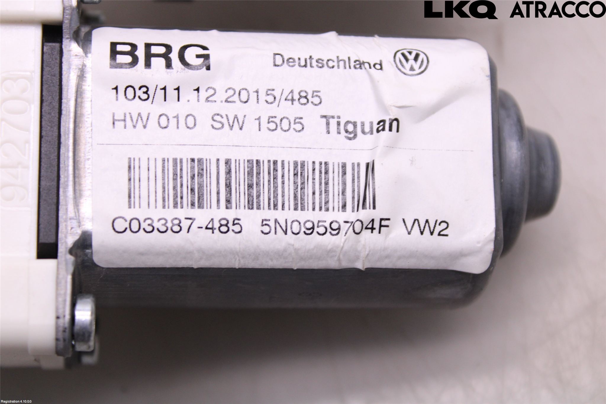 Volkswagen VW TIGUAN 07-16 Vindusheismotor