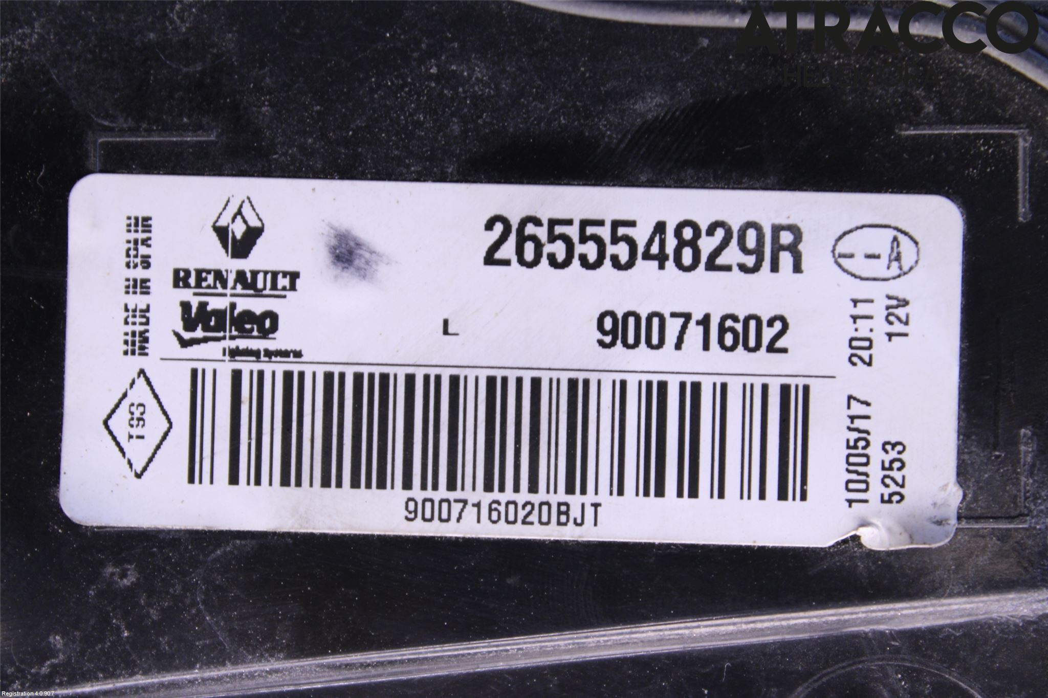 Renault MEGANE IV 16-23 Baklykt Venstre