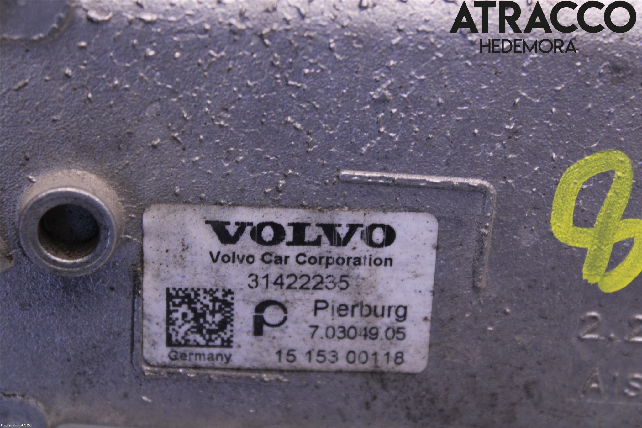 Volvo V70 14-16 Eksos Kjøler