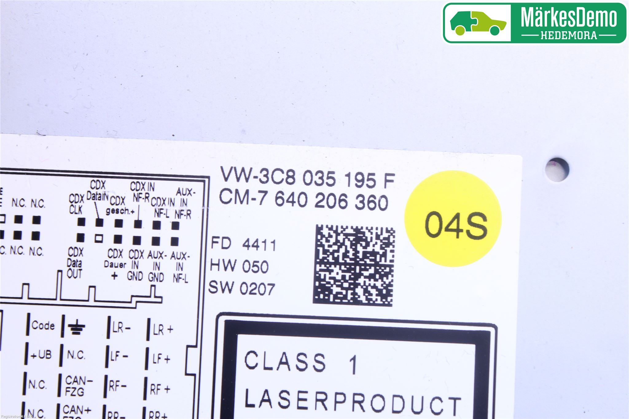 Volkswagen VW PASSAT 11-14 Stereo Radio Med Cd