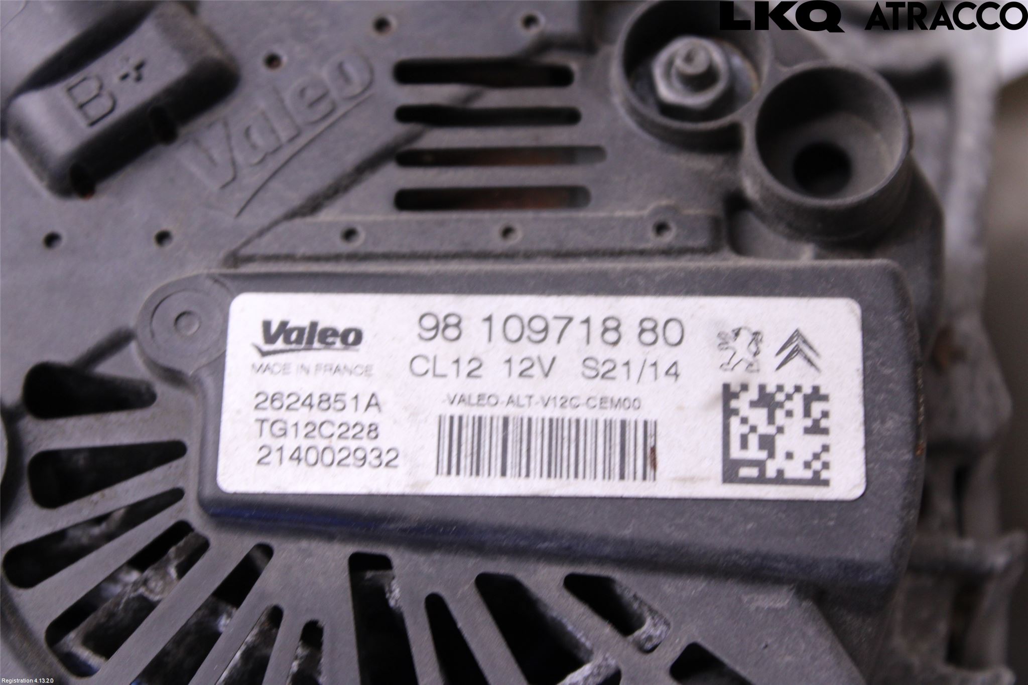 Citroen C4 CACTUS 14-20 Dynamo