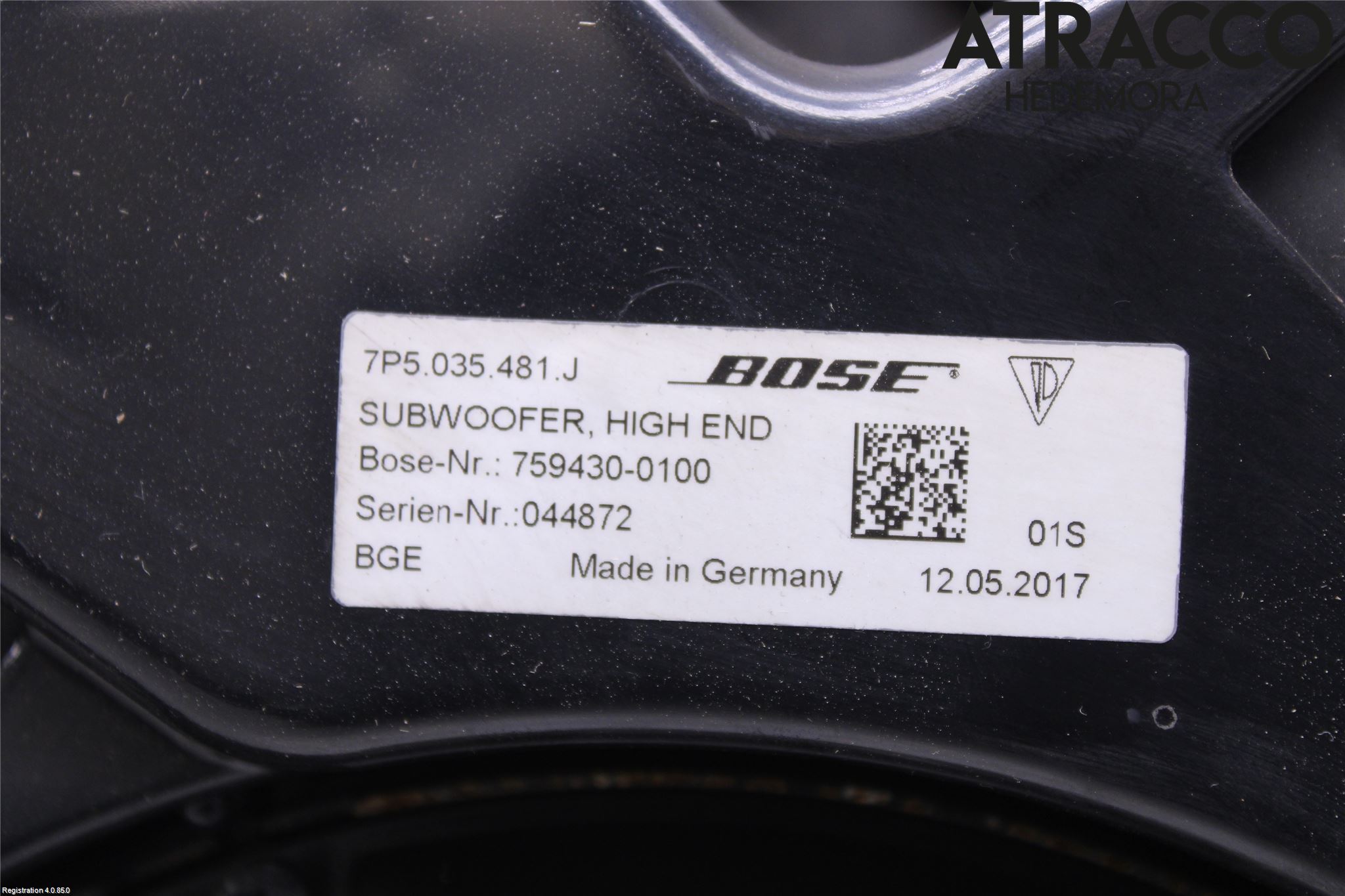 Porsche CAYENNE 03- Innr Høyttaler