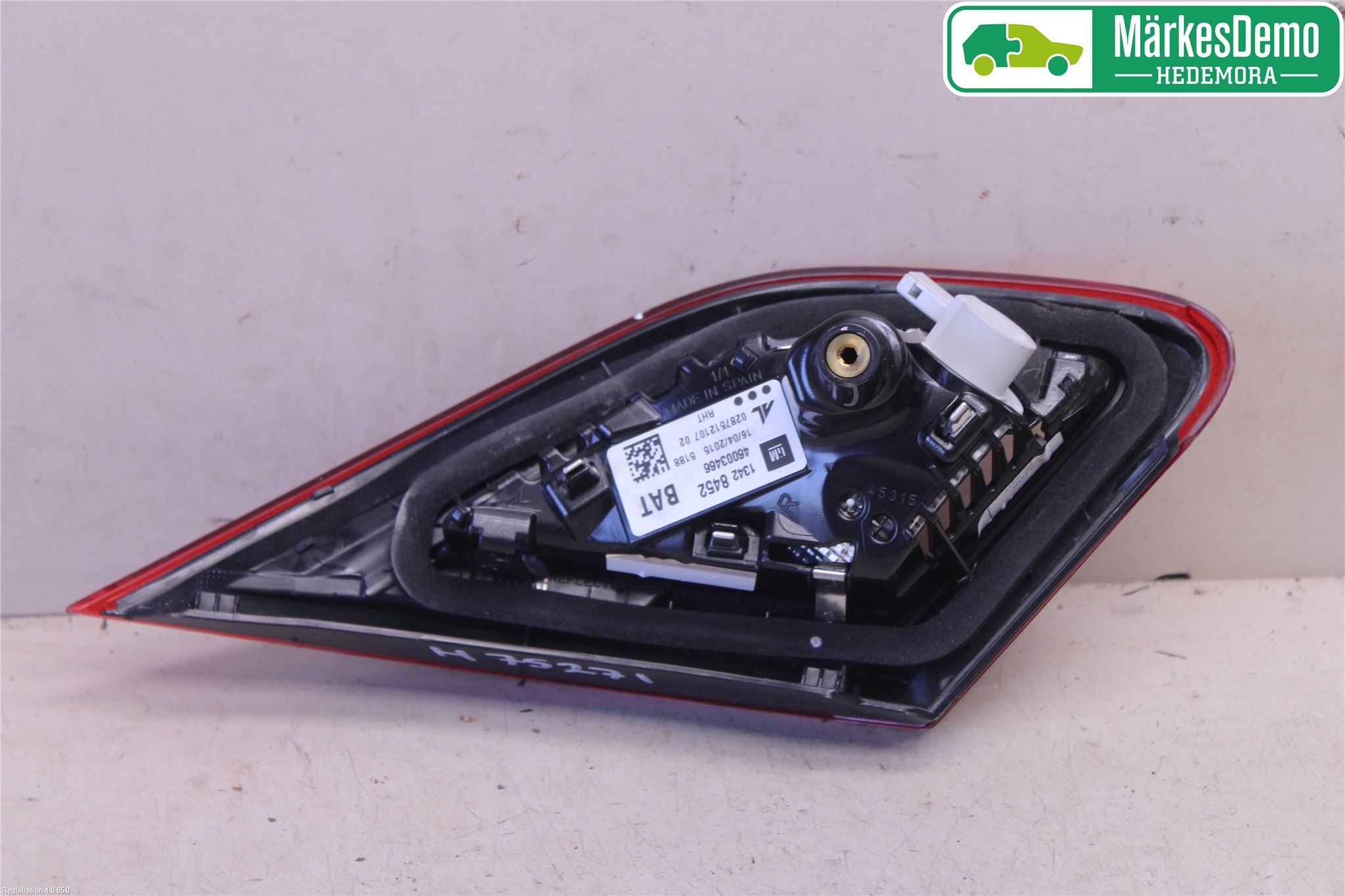 Opel CORSA E 15-19 Baklykt Høyre  På Luke(Indre)