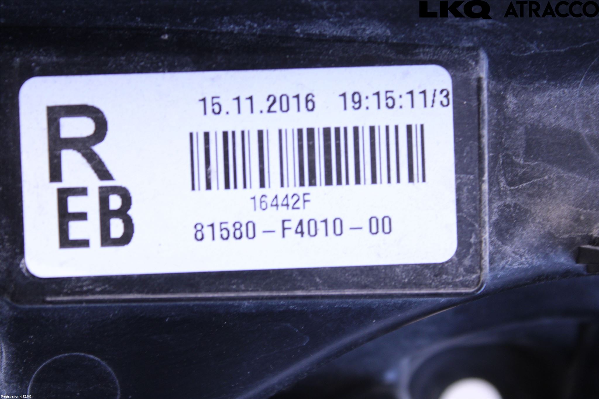 Toyota C-HR 16-23 Baklykt Høyre  På Luke(Indre)