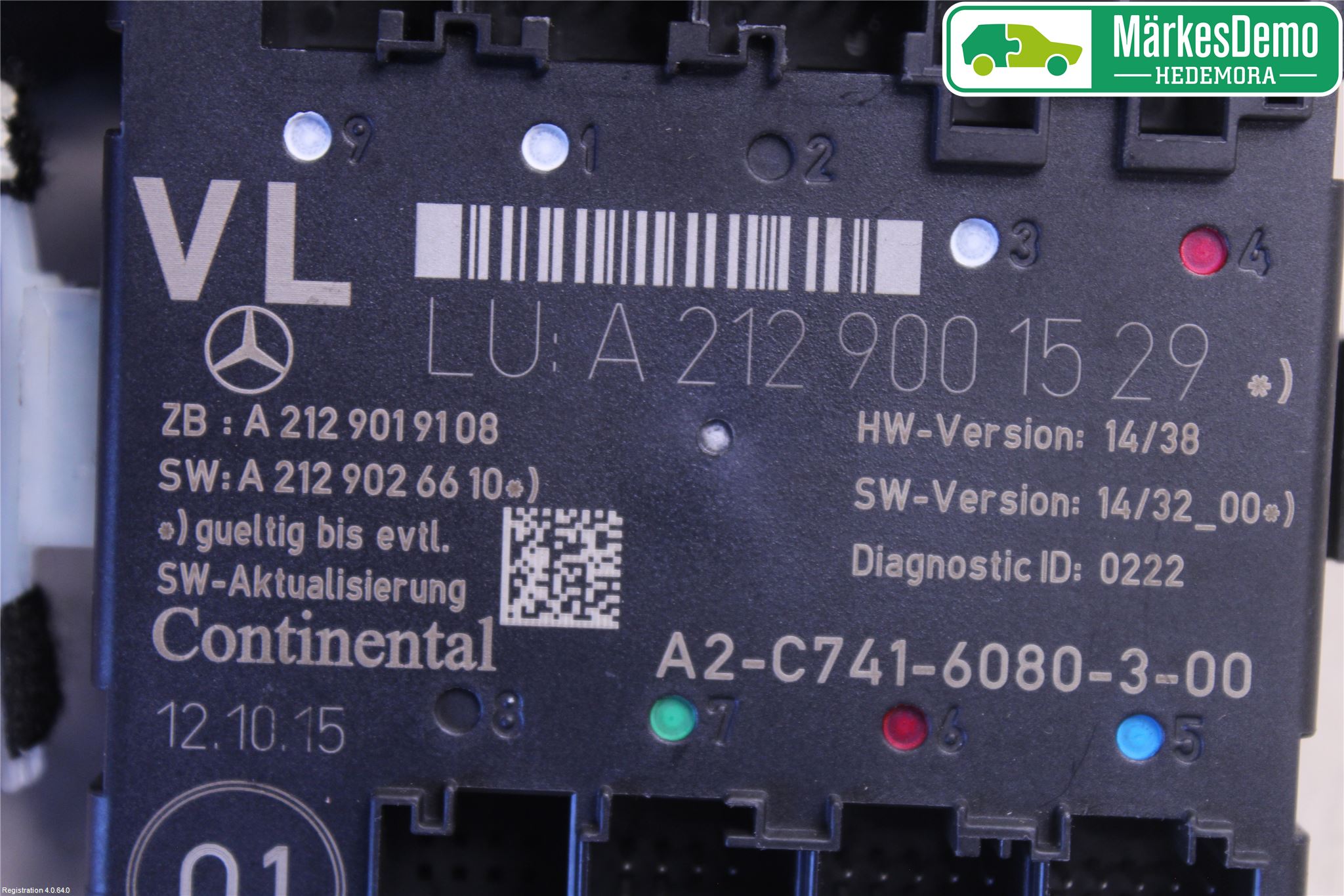 Mercedes-Benz MB E-KLASS (W212) 09-16 Styreenhet Dør