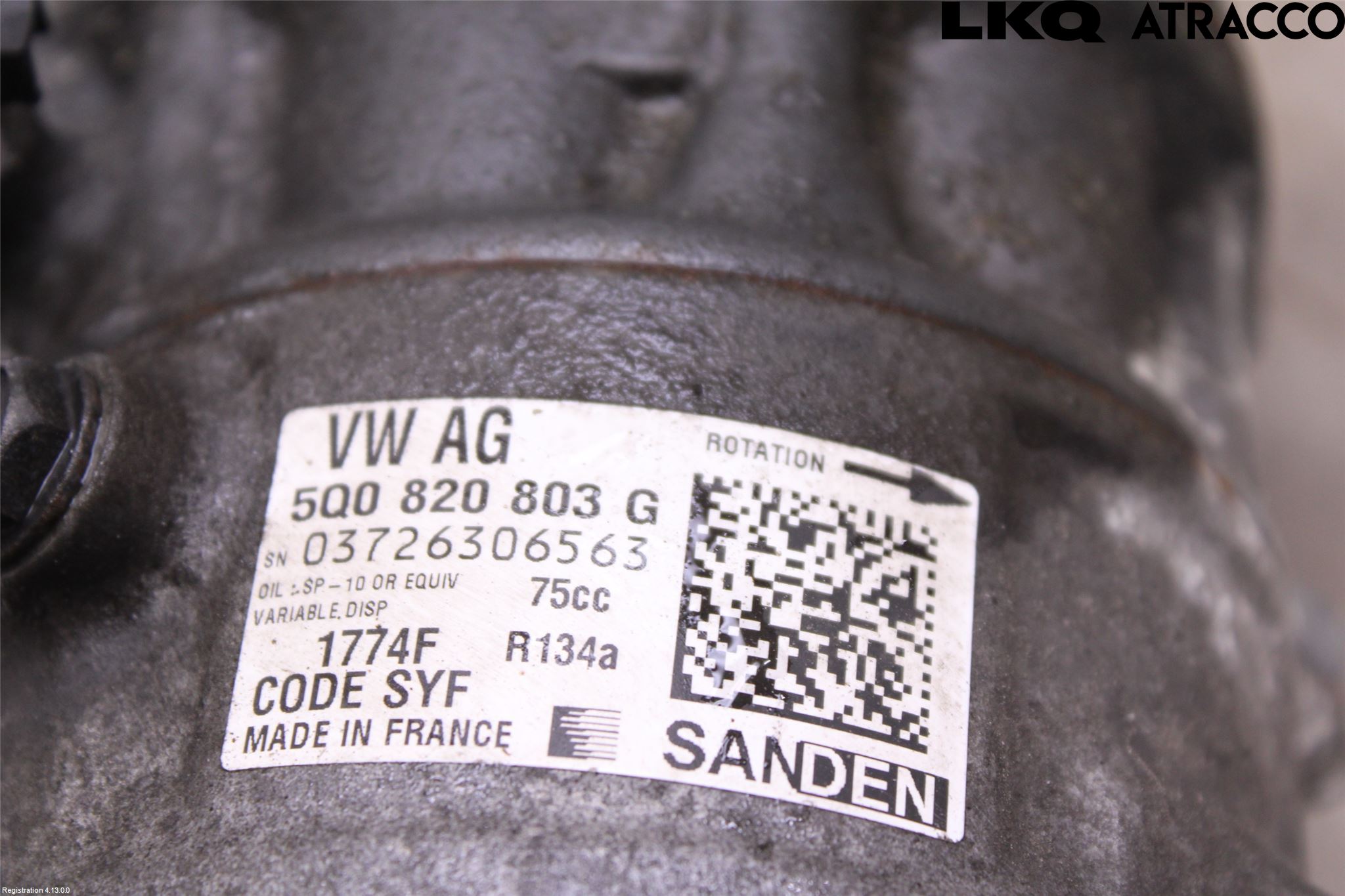 Volkswagen VW PASSAT 15-19 Varme Ac Kompressor