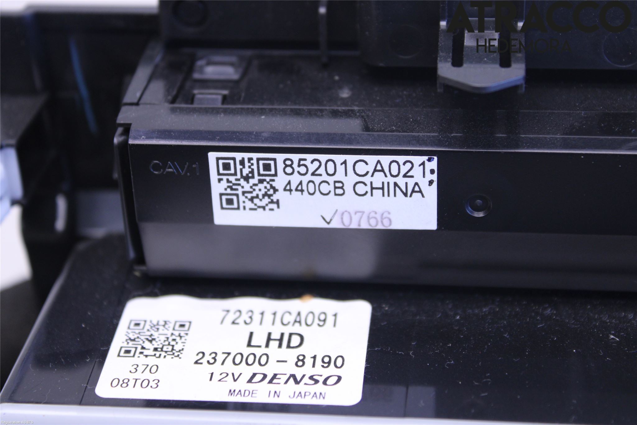 Toyota GT86 12- Varme Ac Betjening-Display