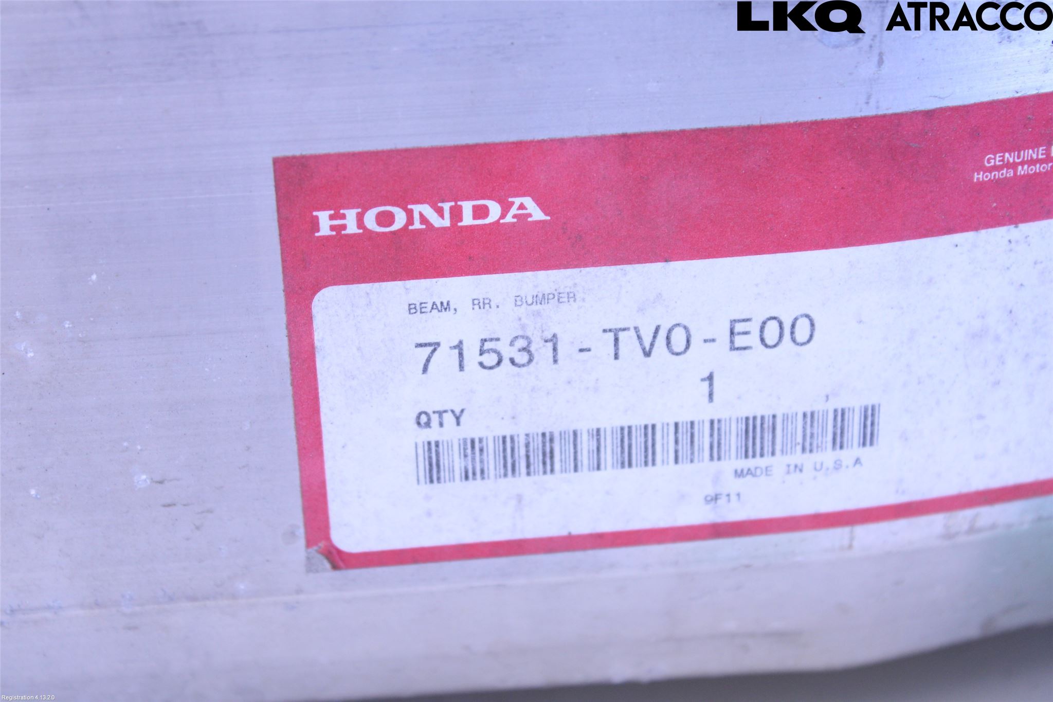 Honda CIVIC 12-16 Støtfanger Bak Bjelke