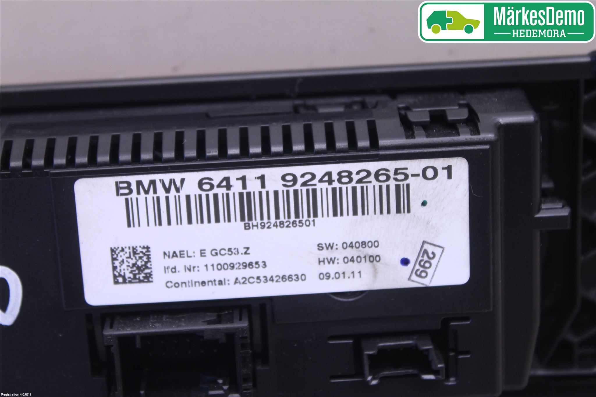BMW X3 F25 10-17 Varme Ac Betjening-Display