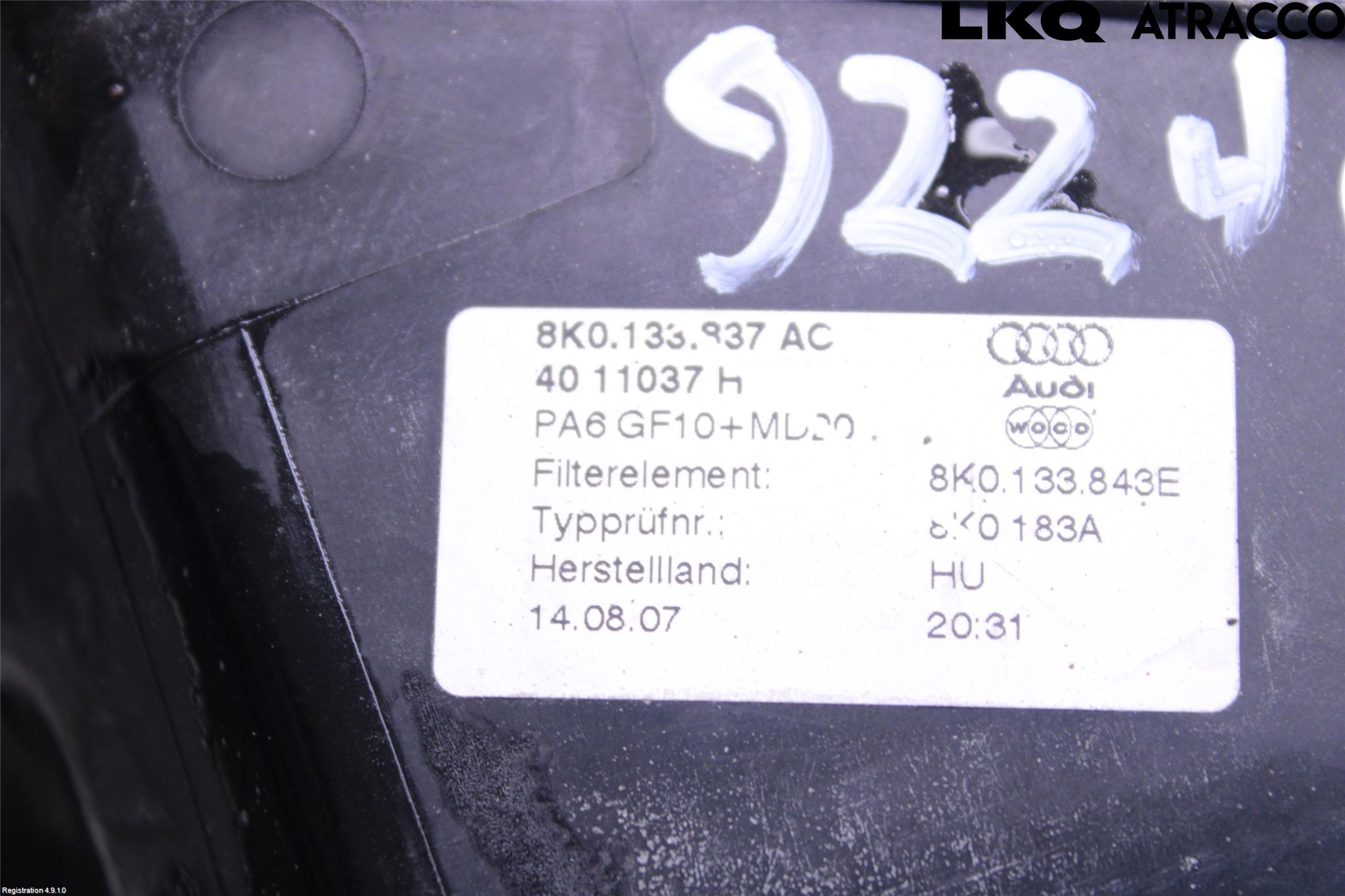 Audi A4/S4 08-11 Luftfilter Boks