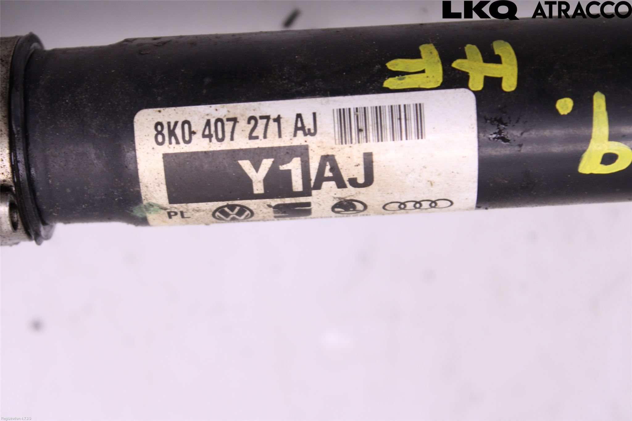 Audi A4/S4 08-11 Drivaksel Foran Kompl Venstre