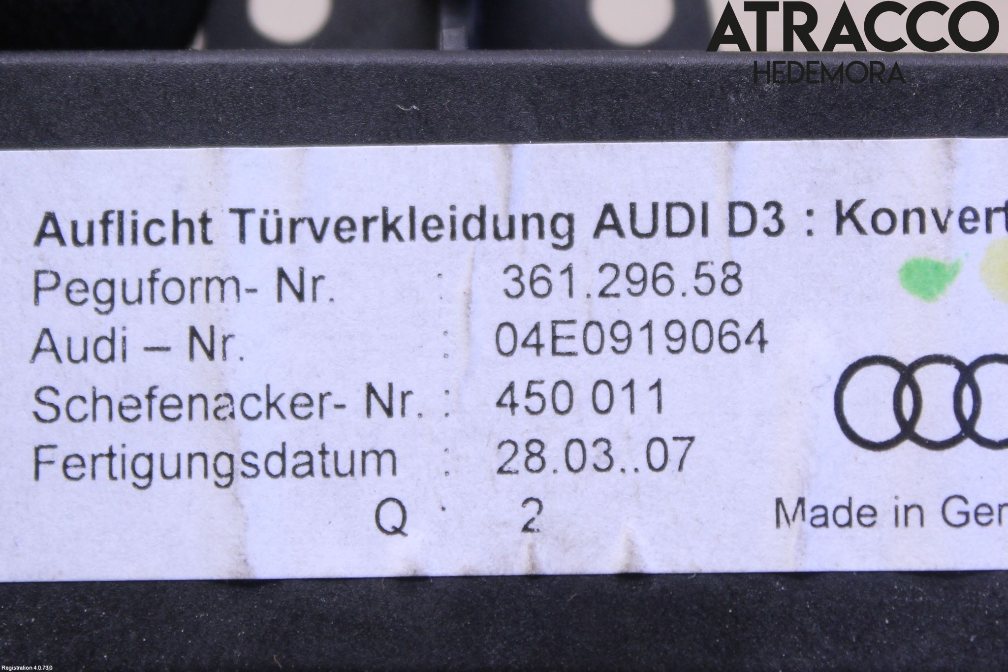 Audi A8/S8 4E  02-09 Styreenhet Dør