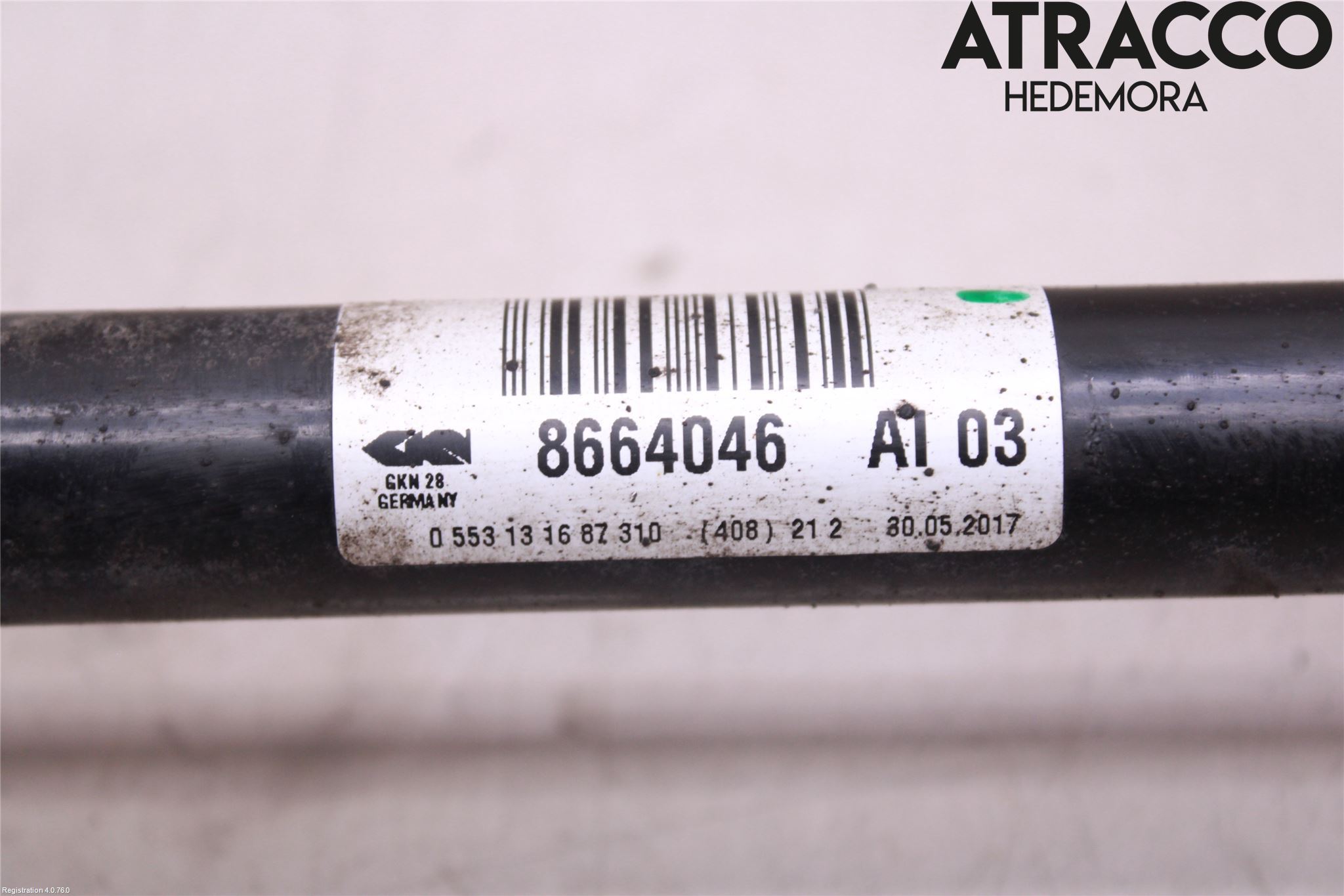 BMW 5 G30/G31/F90 17-23 Drivaksel Bak Kompl Høyre