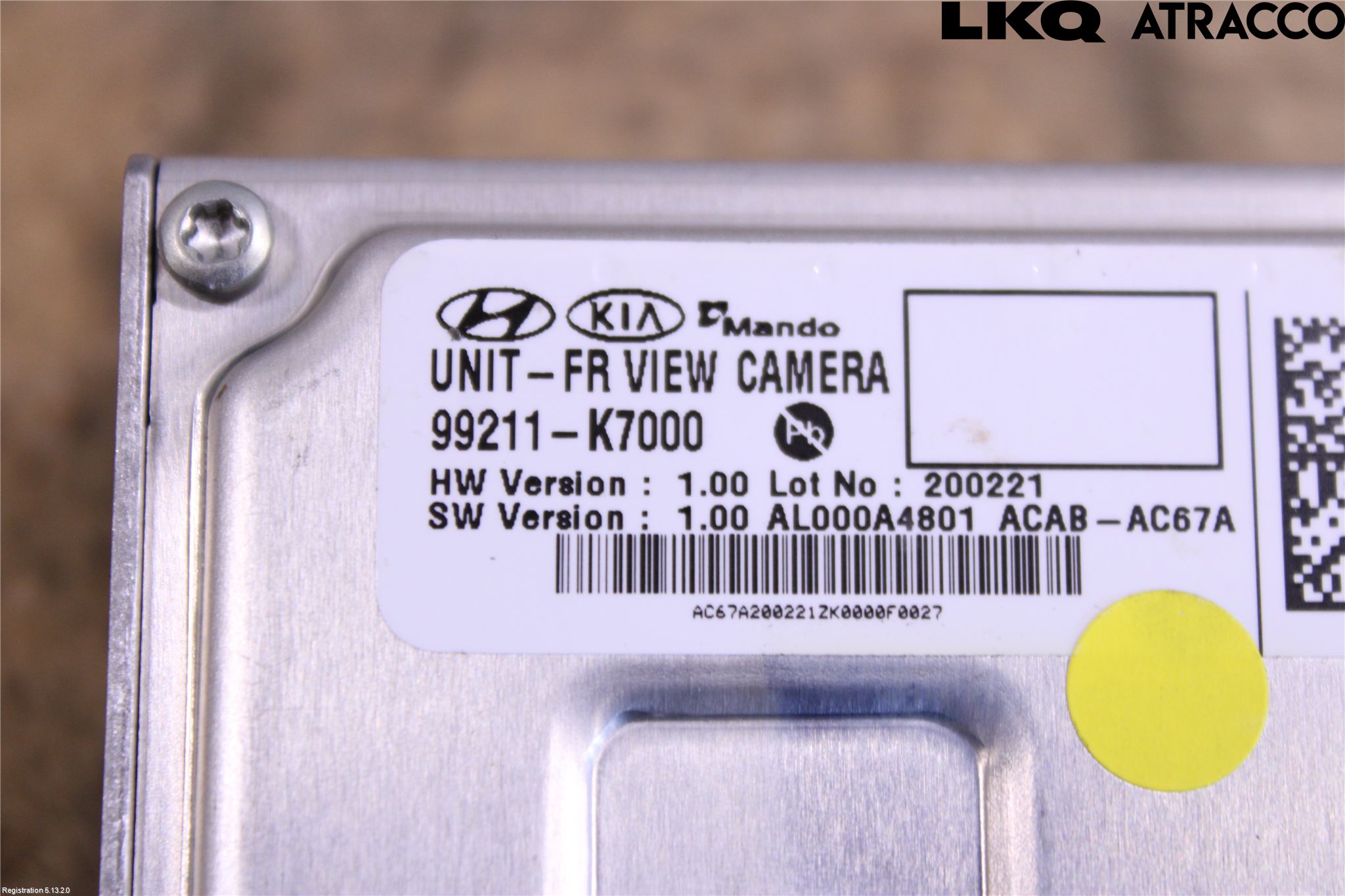Hyundai i10 LA 20- Parkeringshjelp Kamera
