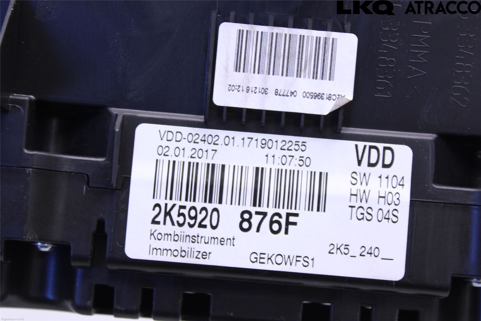 Volkswagen VW CADDY 16-20 Instr Kombinert