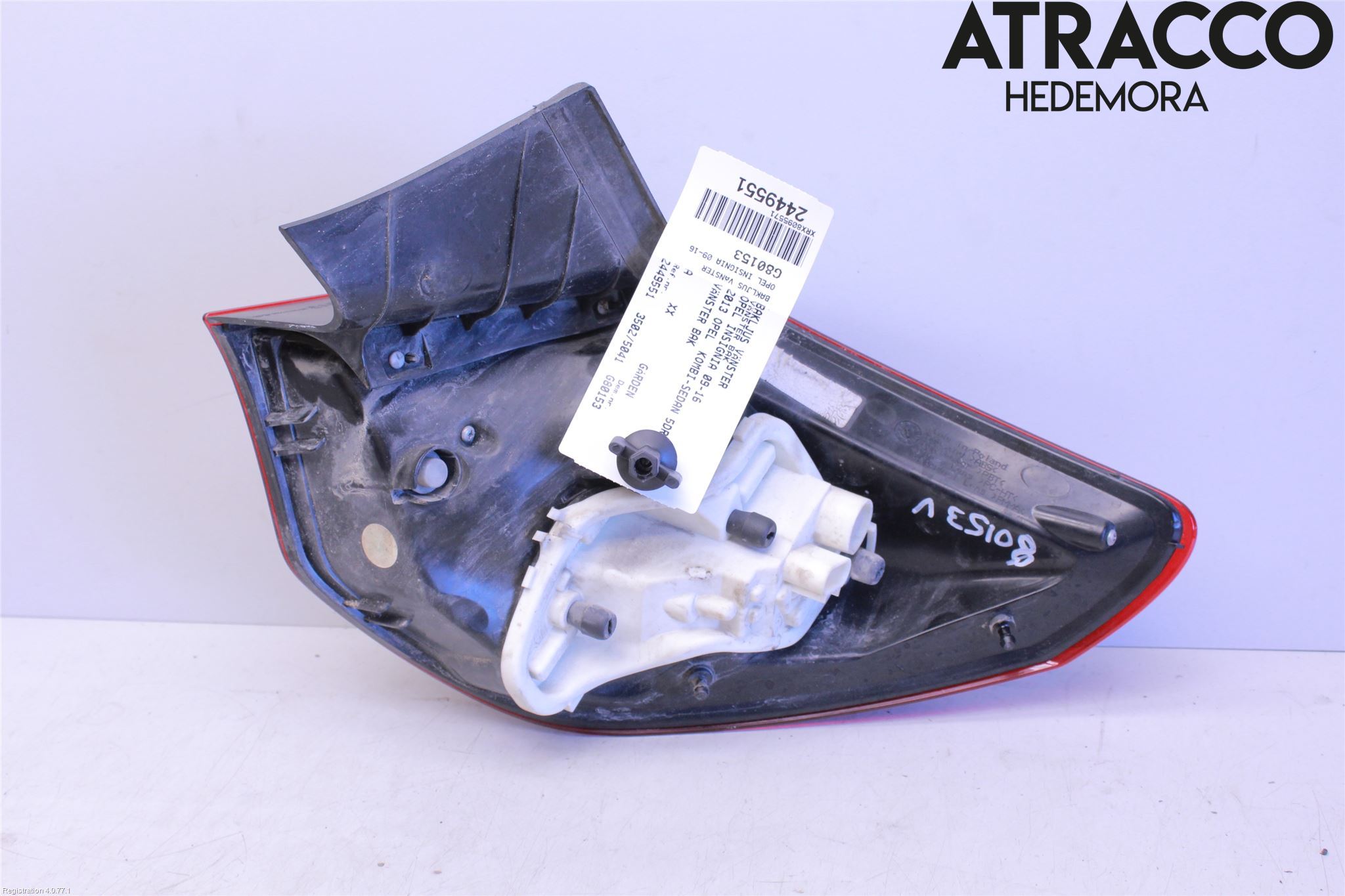 Opel ASTRA J 10-15 Baklykt Venstre
