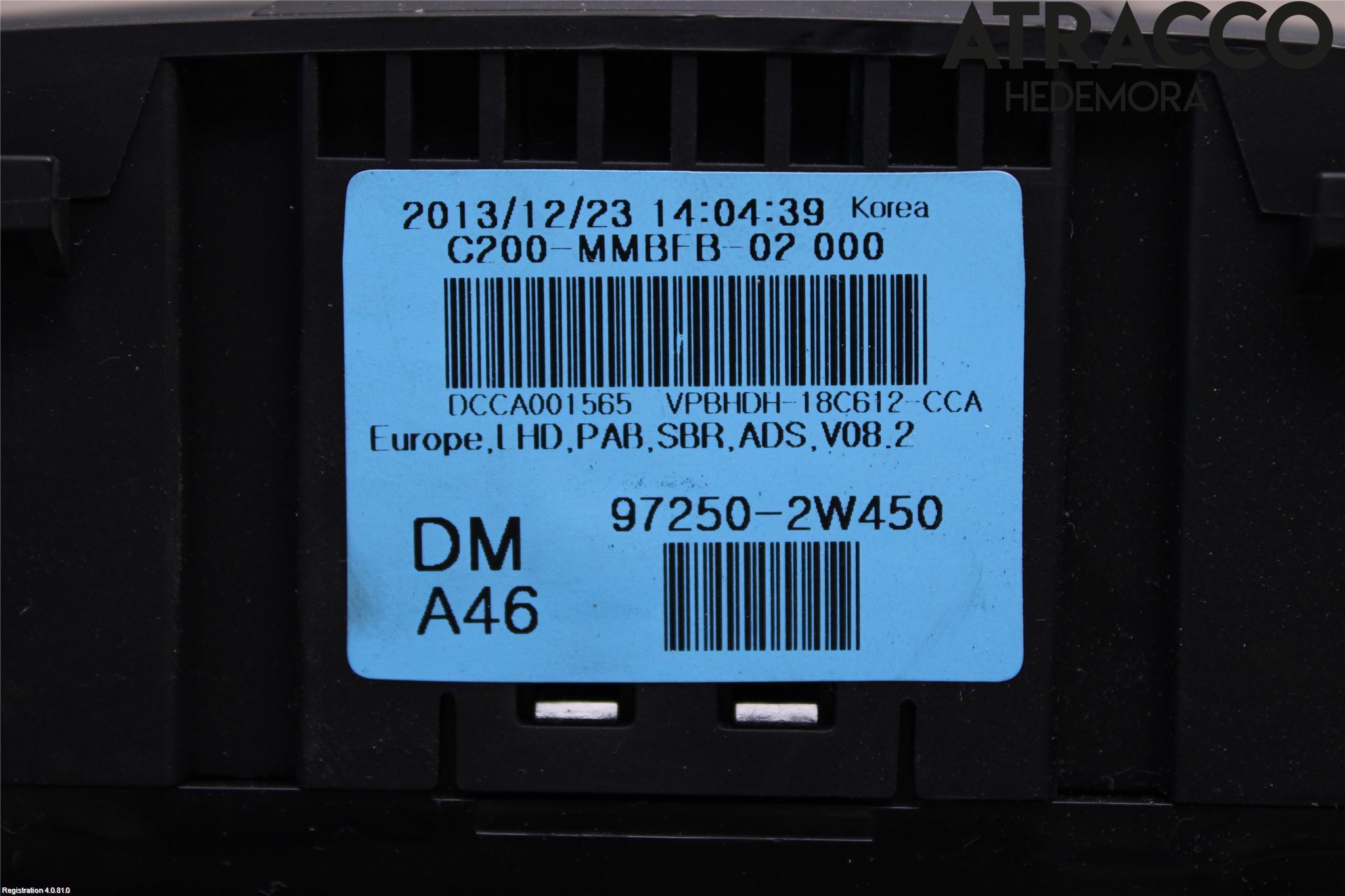 Hyundai SANTA FE 13-18 Varme Ac Betjening-Display