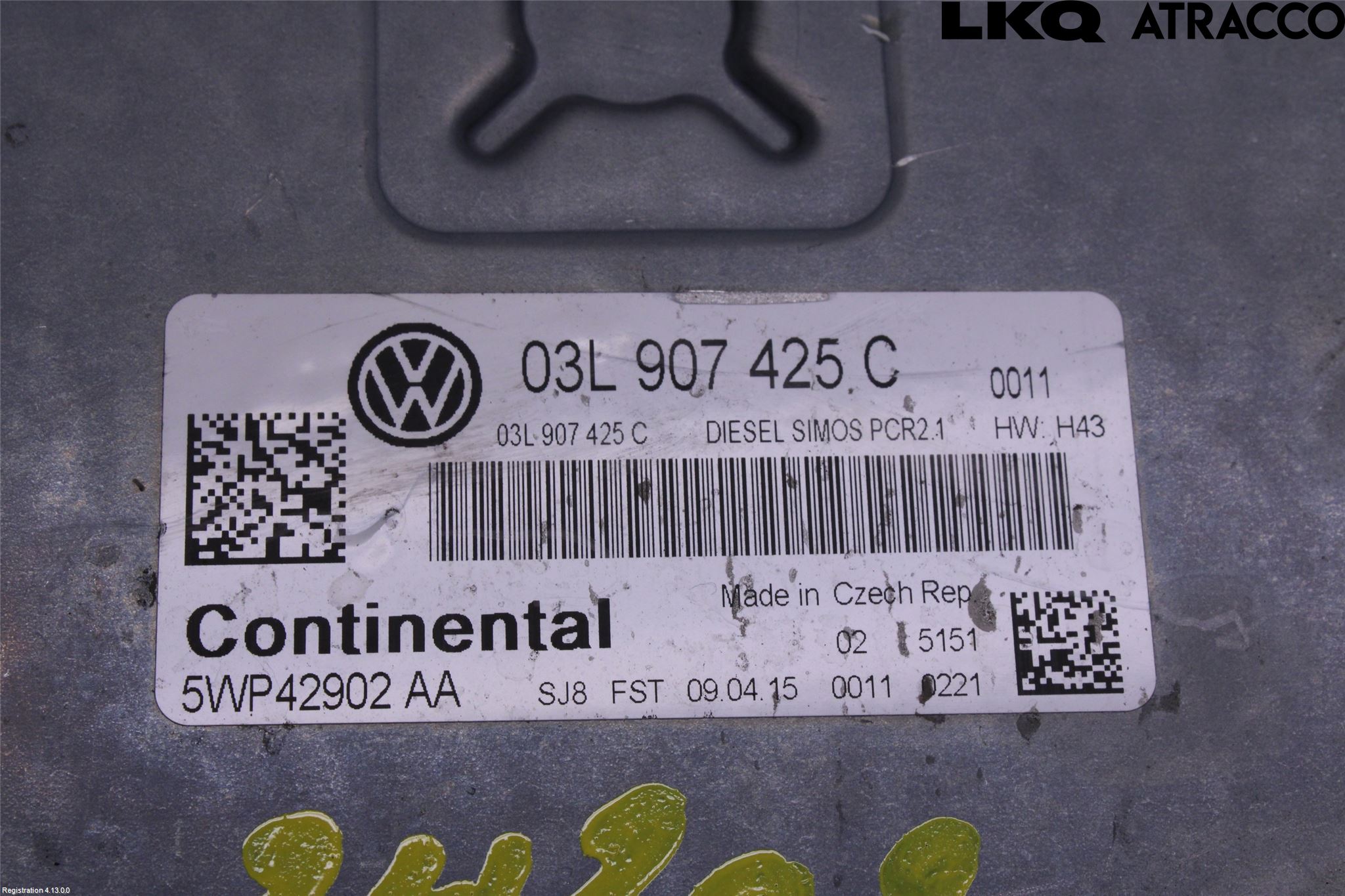 Volkswagen VW CADDY 11-15 Styreenhet Dieselpumpe