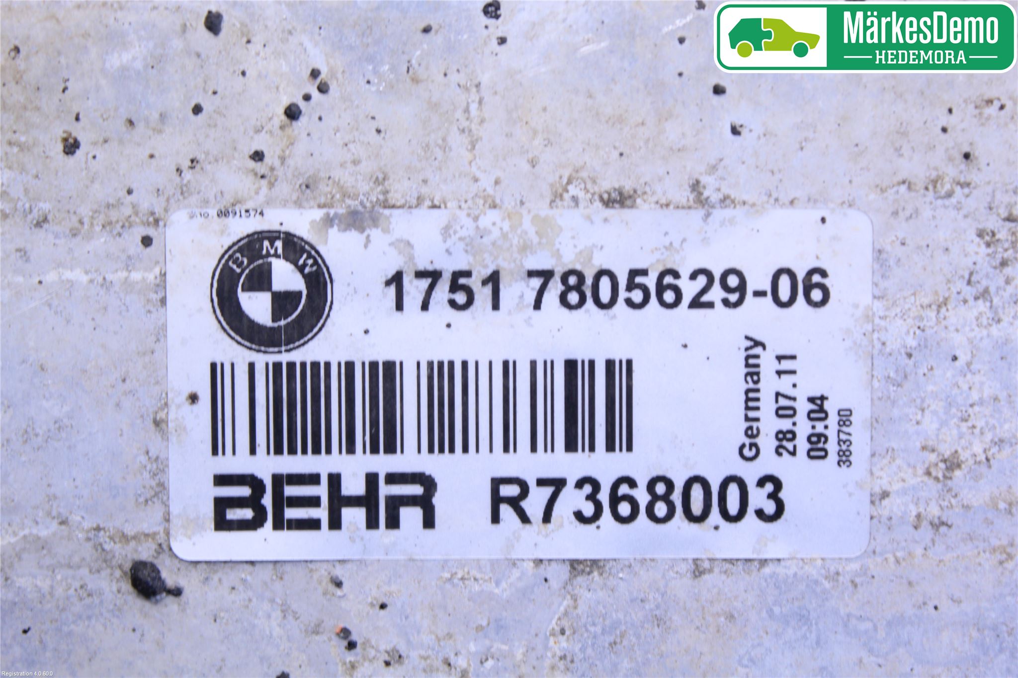 BMW 5 F10/F11/F18 09-17 Intercooler Radiator