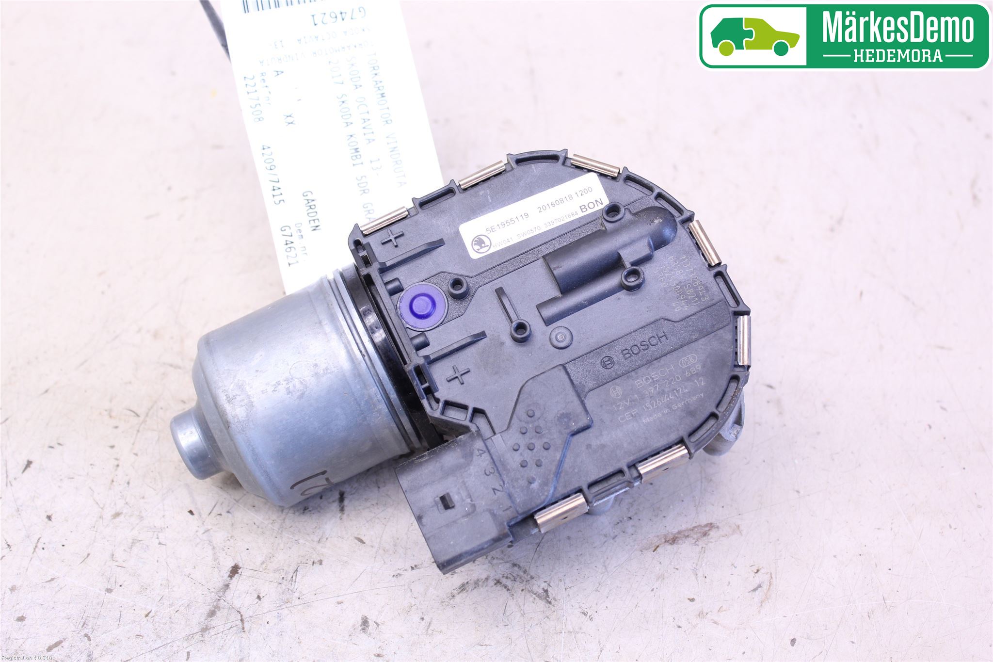 Skoda OCTAVIA (5E) 13-20 Viskermotor Frontrute