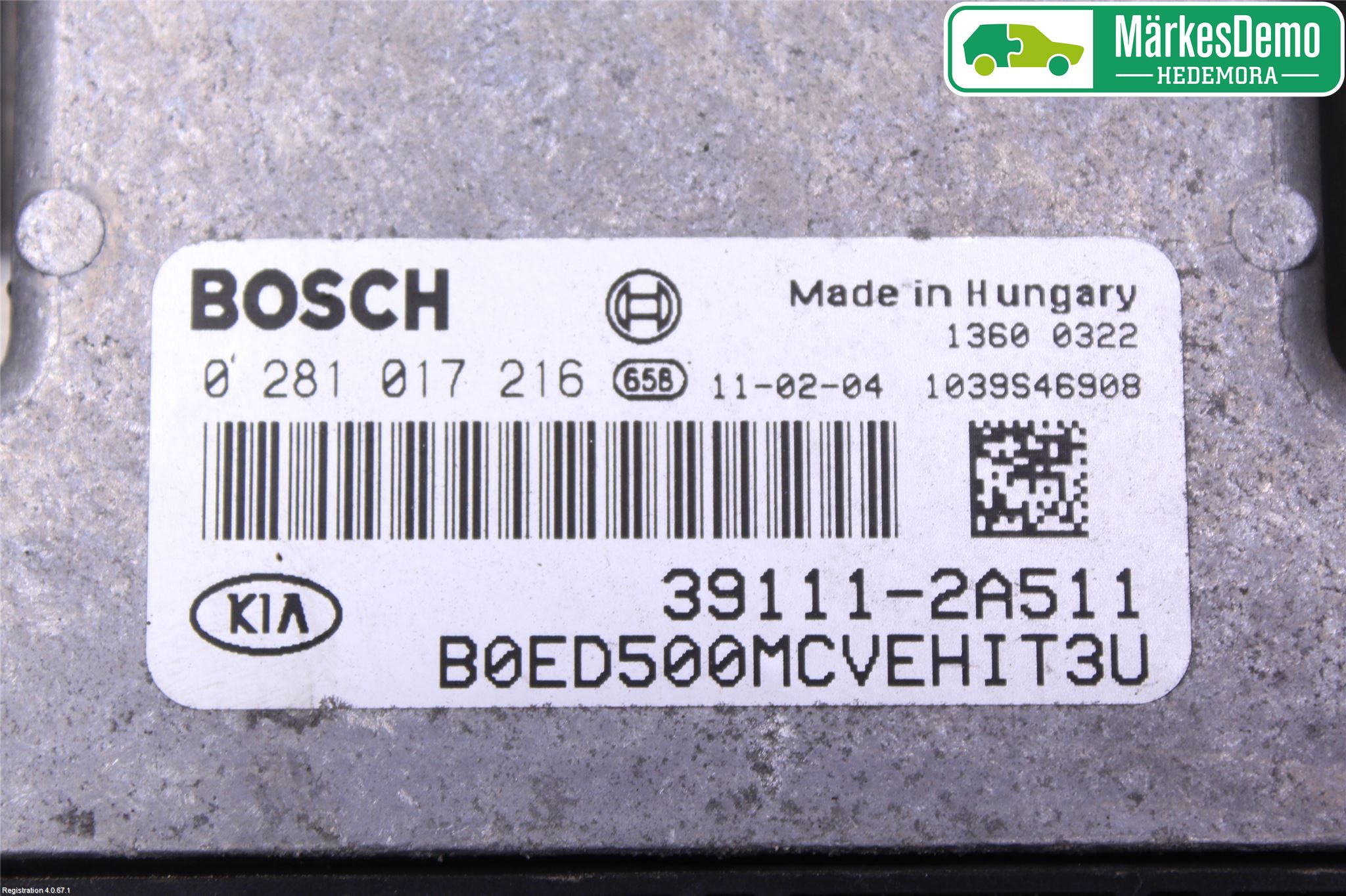 Kia CEED 06-12 Styreenhet Dieselpumpe