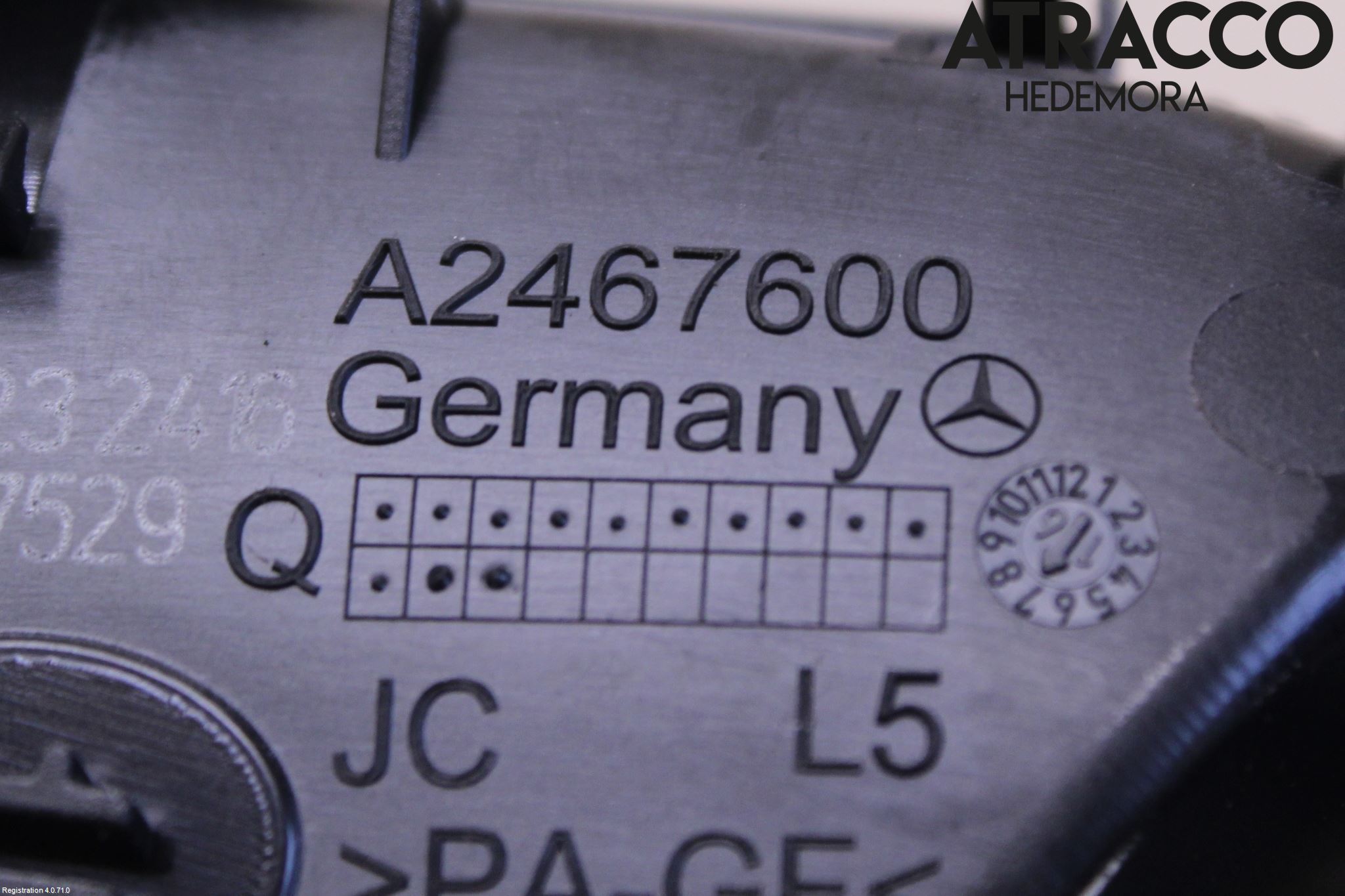 Mercedes-Benz MB A-KLASS (W176) 13-18 Innr Dørhandtak V Indre