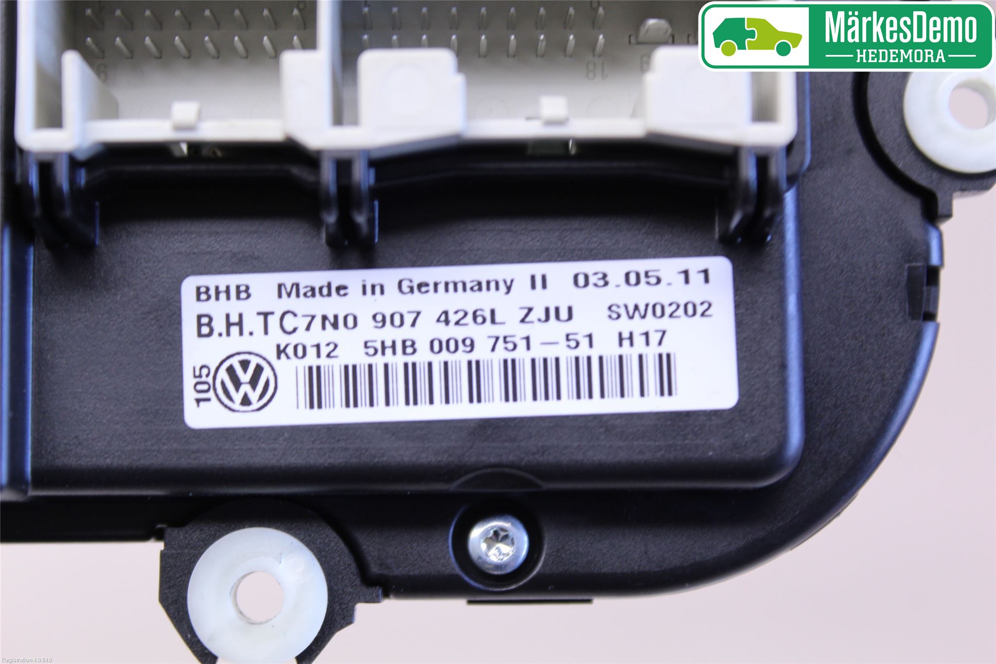 Volkswagen VW TOURAN 10-15 Varme Ac Betjening-Display