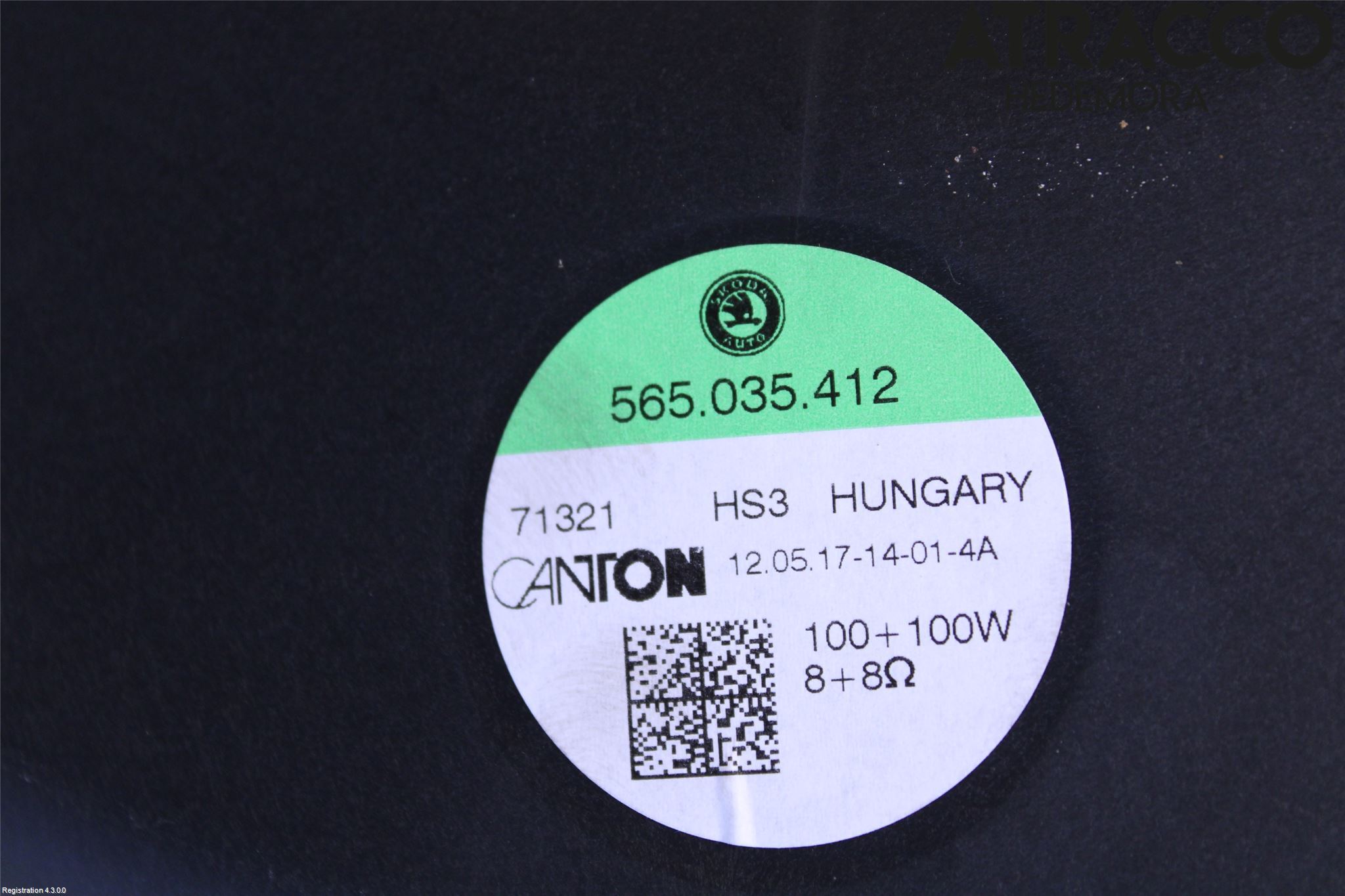Skoda KODIAQ 17-24 Innr Høyttaler
