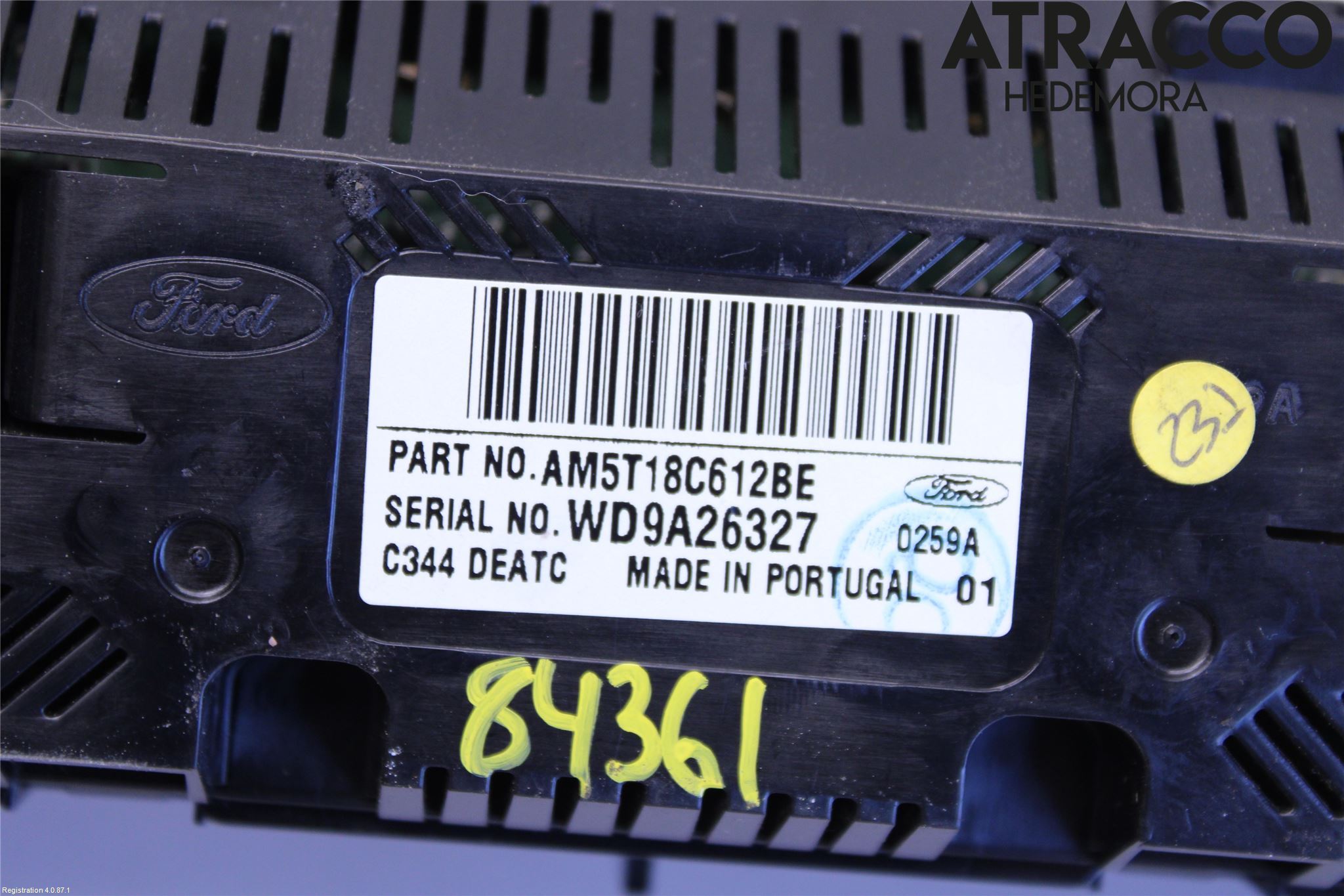Ford GRAND C-MAX  11-14 Varme Ac Betjening-Display