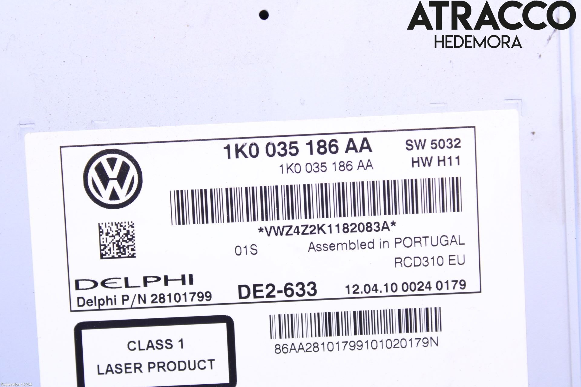 Volkswagen VW GOLF VI 09-13 Stereo Radio Med Cd